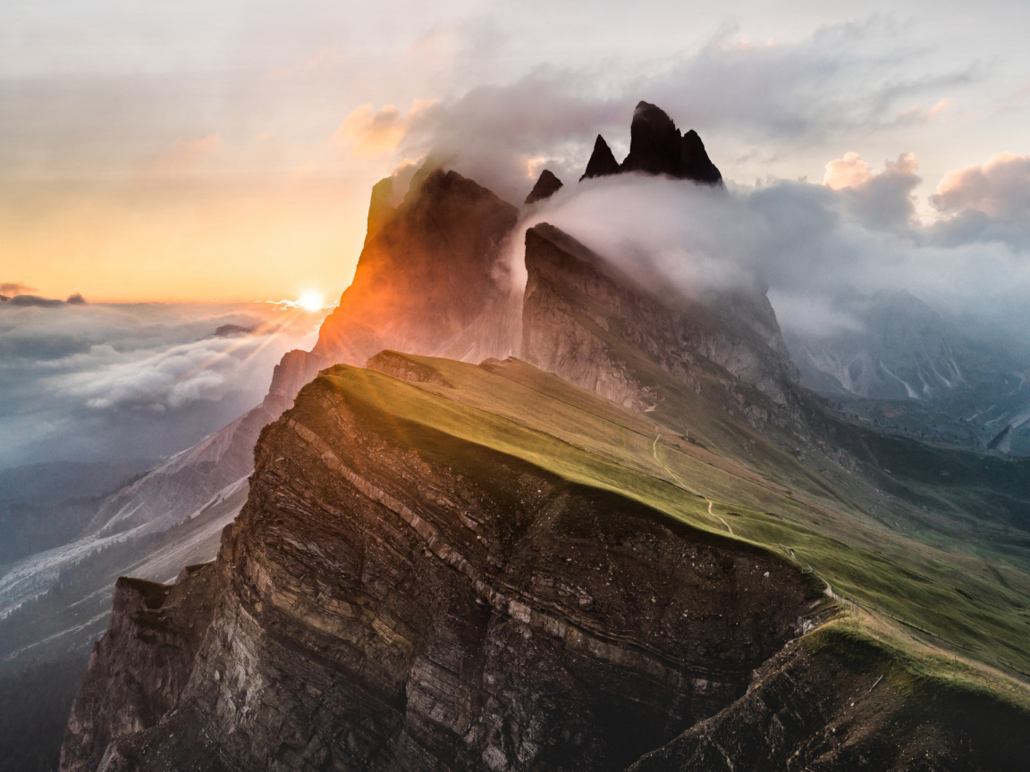 Cloud Horizon Mountain Nature Sunset Wallpapers