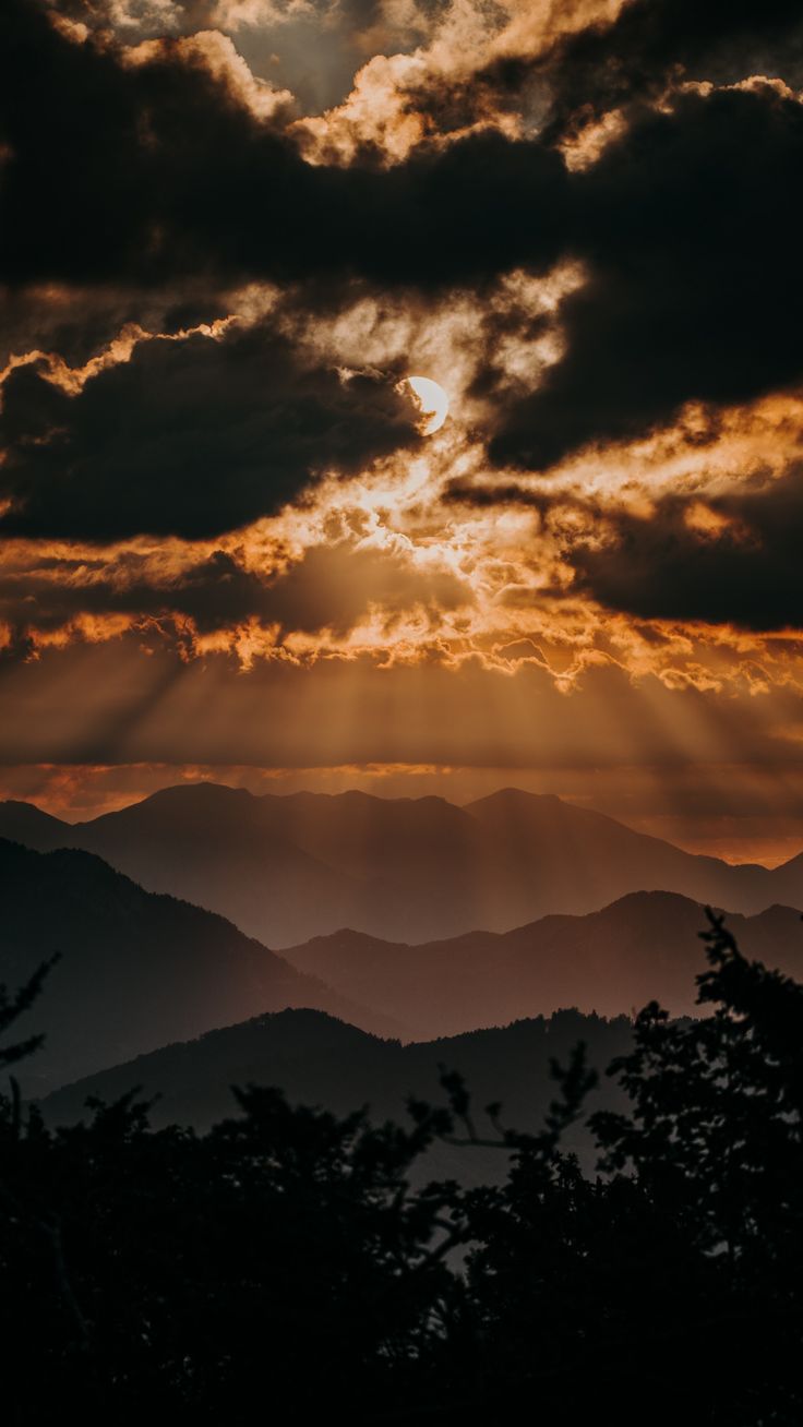 Cloud Horizon Mountain Nature Sunset Wallpapers