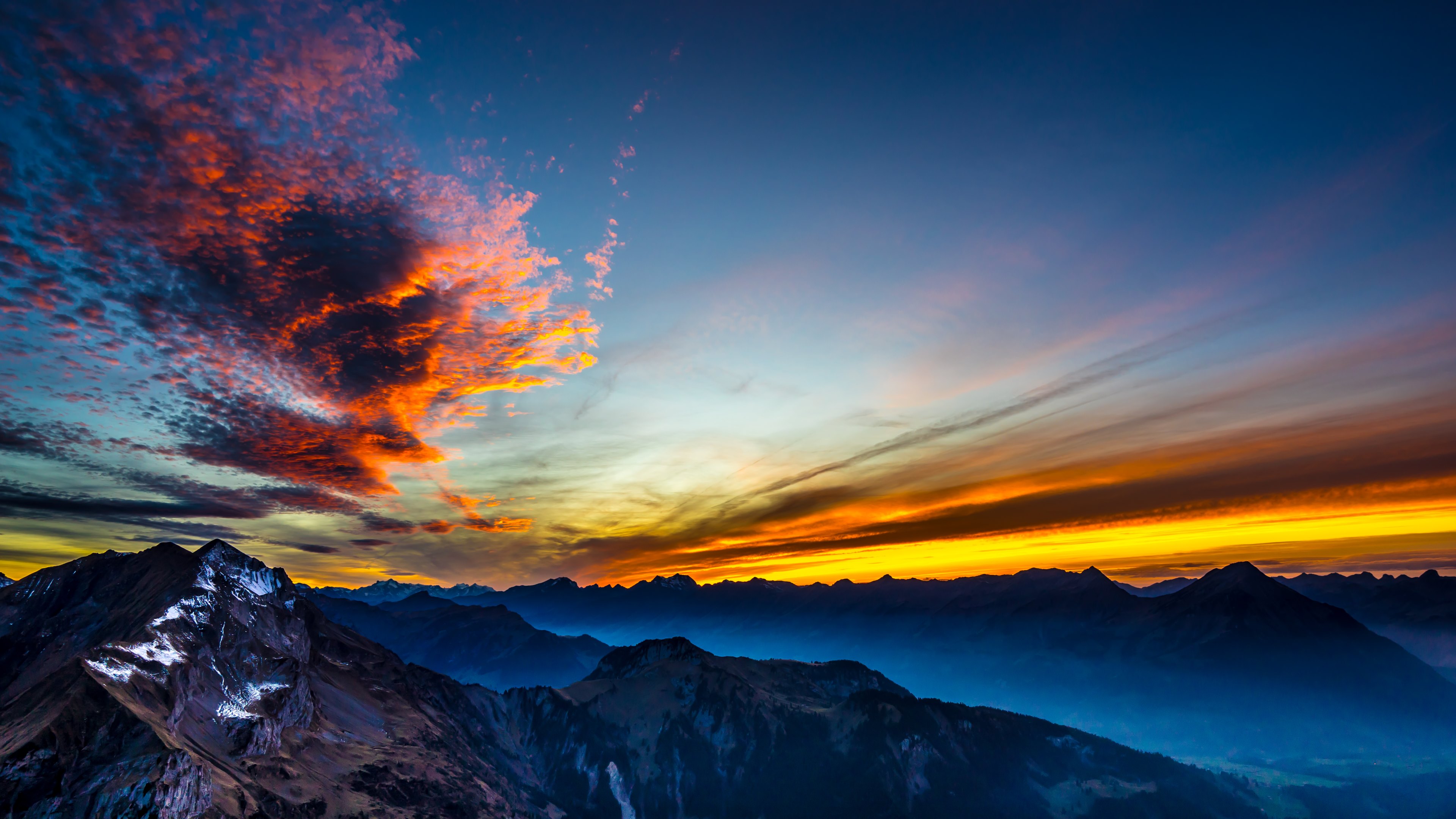 Cloud Horizon Mountain Nature Sunset Wallpapers