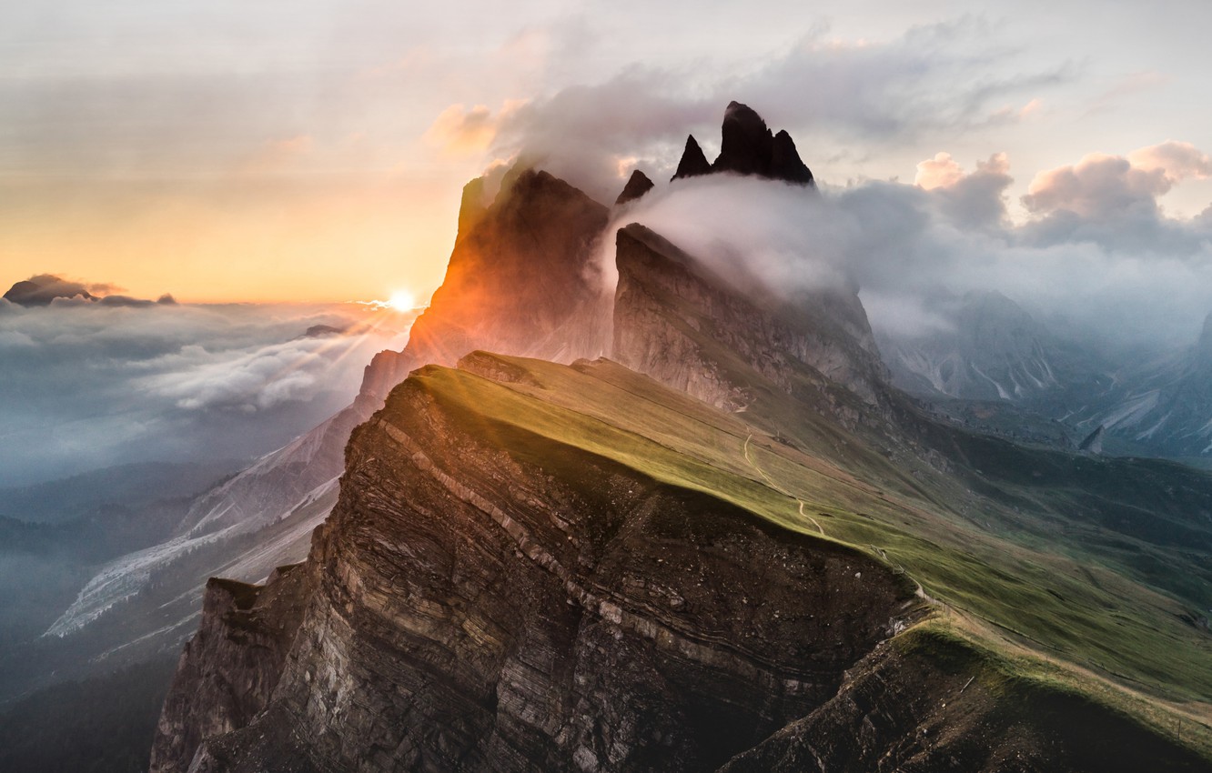 Cloud Horizon Mountain Nature Sunset Wallpapers