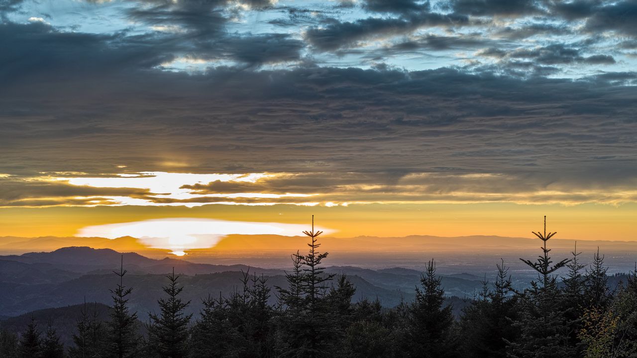 Cloud Horizon Mountain Nature Sunset Wallpapers