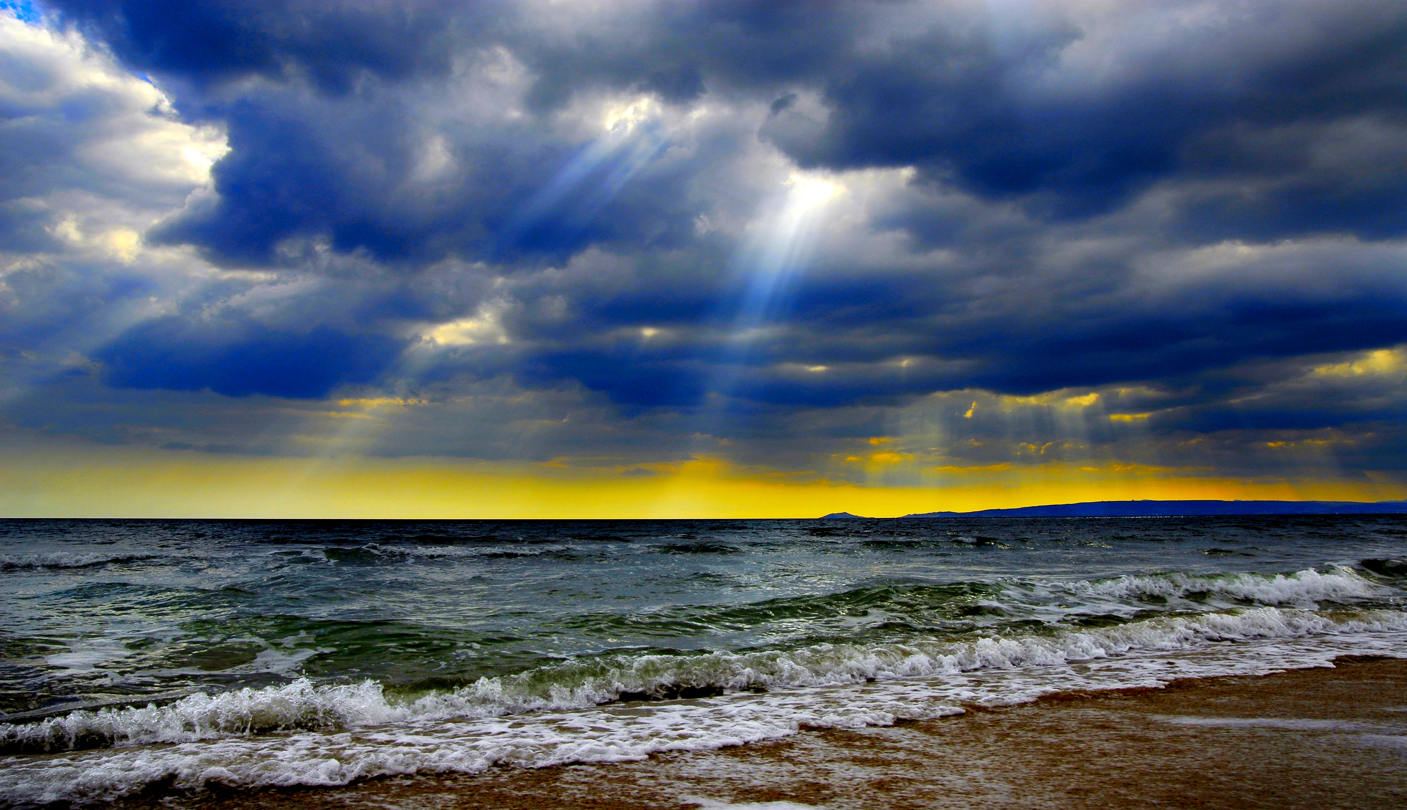 Cloud Horizon Sunbeam Wallpapers