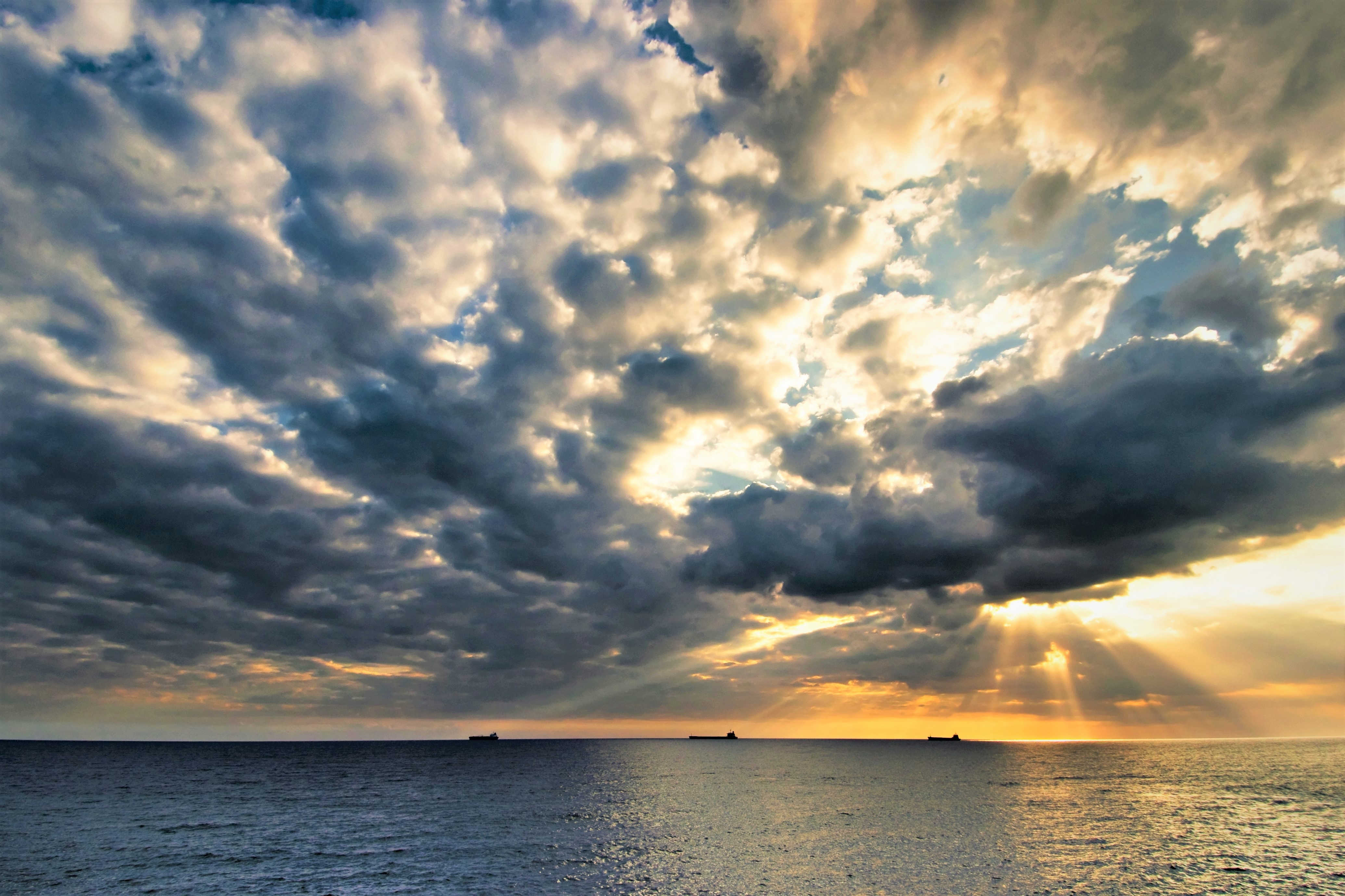 Cloud Horizon Sunbeam Wallpapers