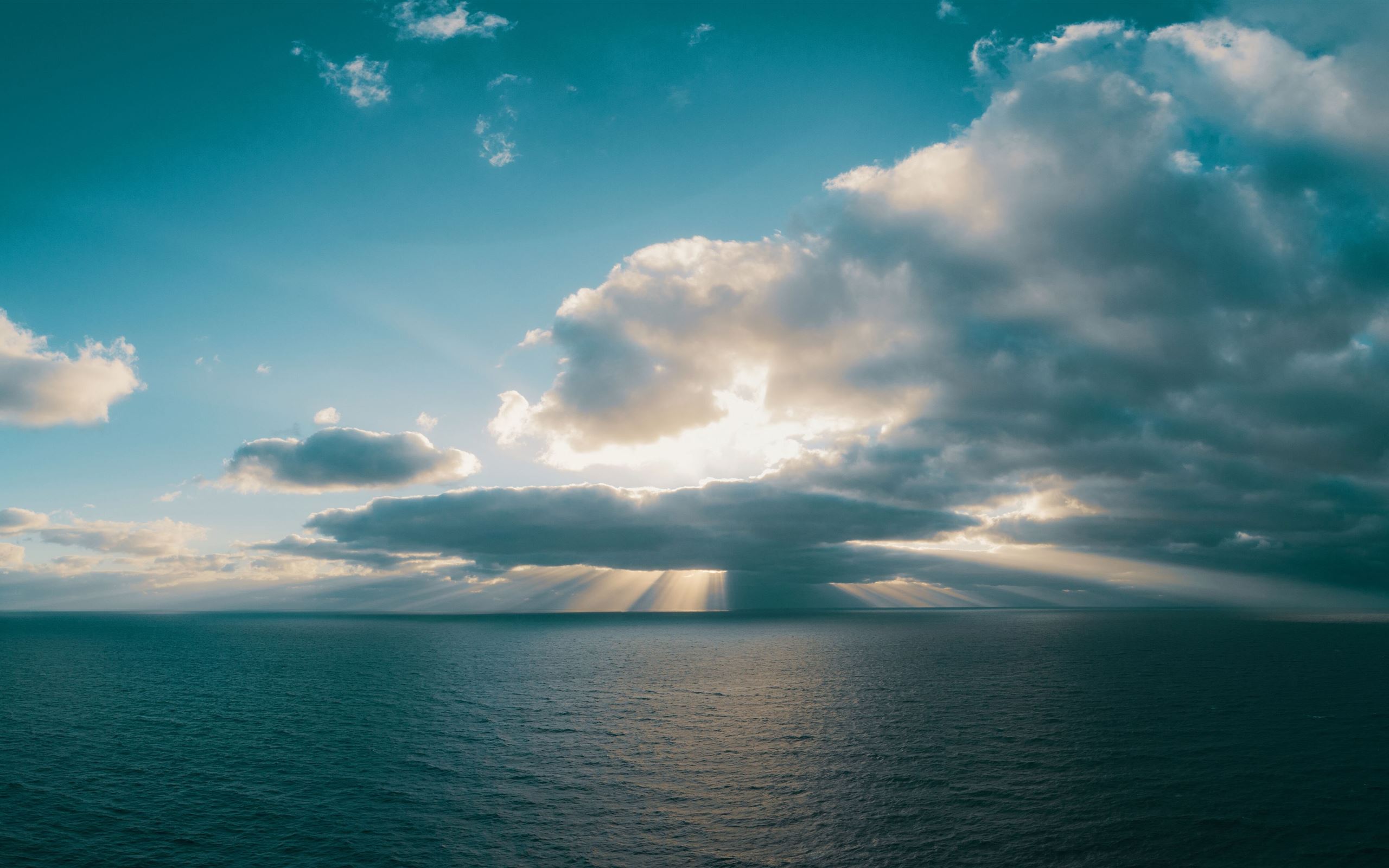 Cloud Horizon Sunbeam Wallpapers