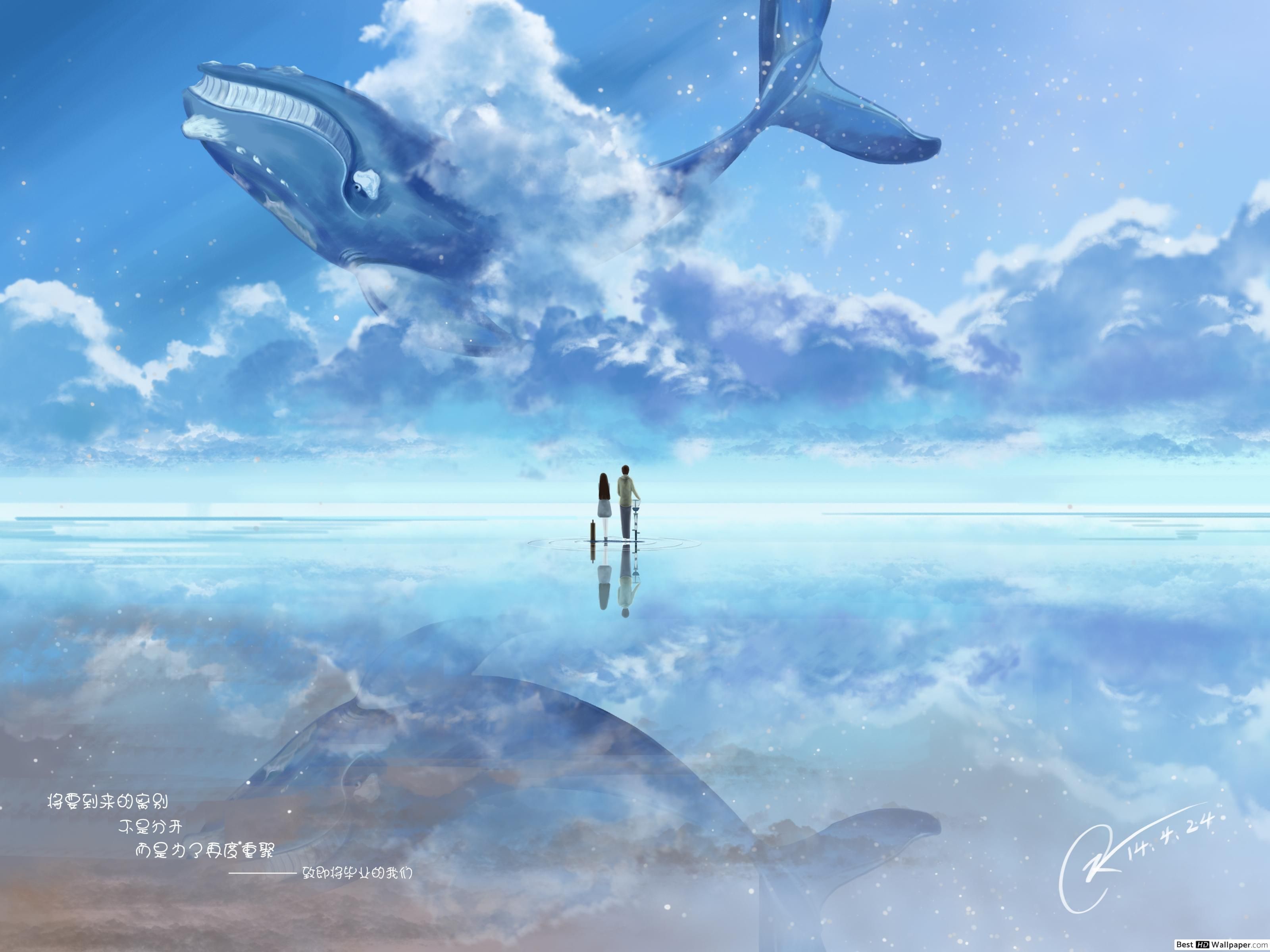 Cloud Sky Whale
 Wallpapers