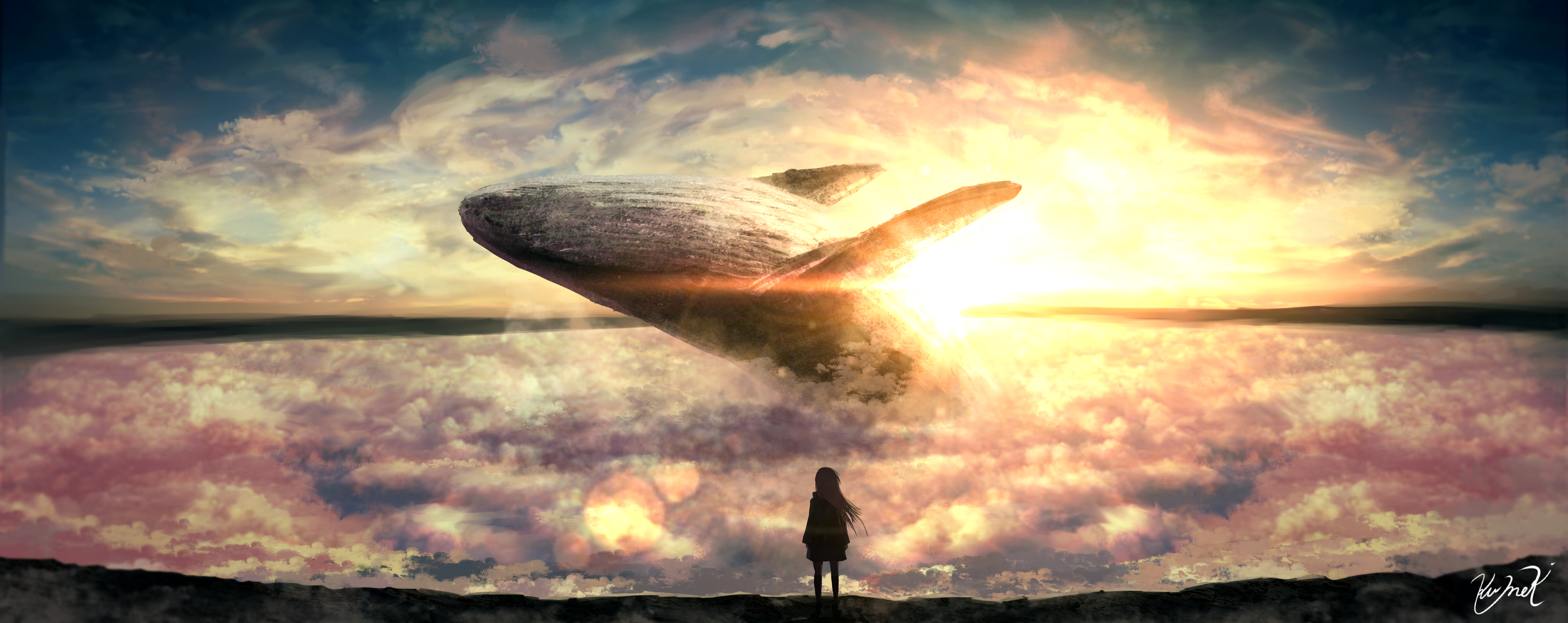 Cloud Sky Whale
 Wallpapers