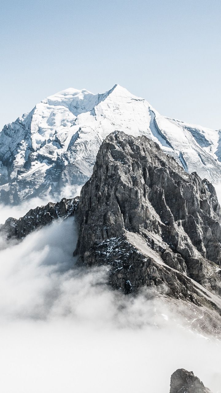 Clouds Mountains Peaks Wallpapers