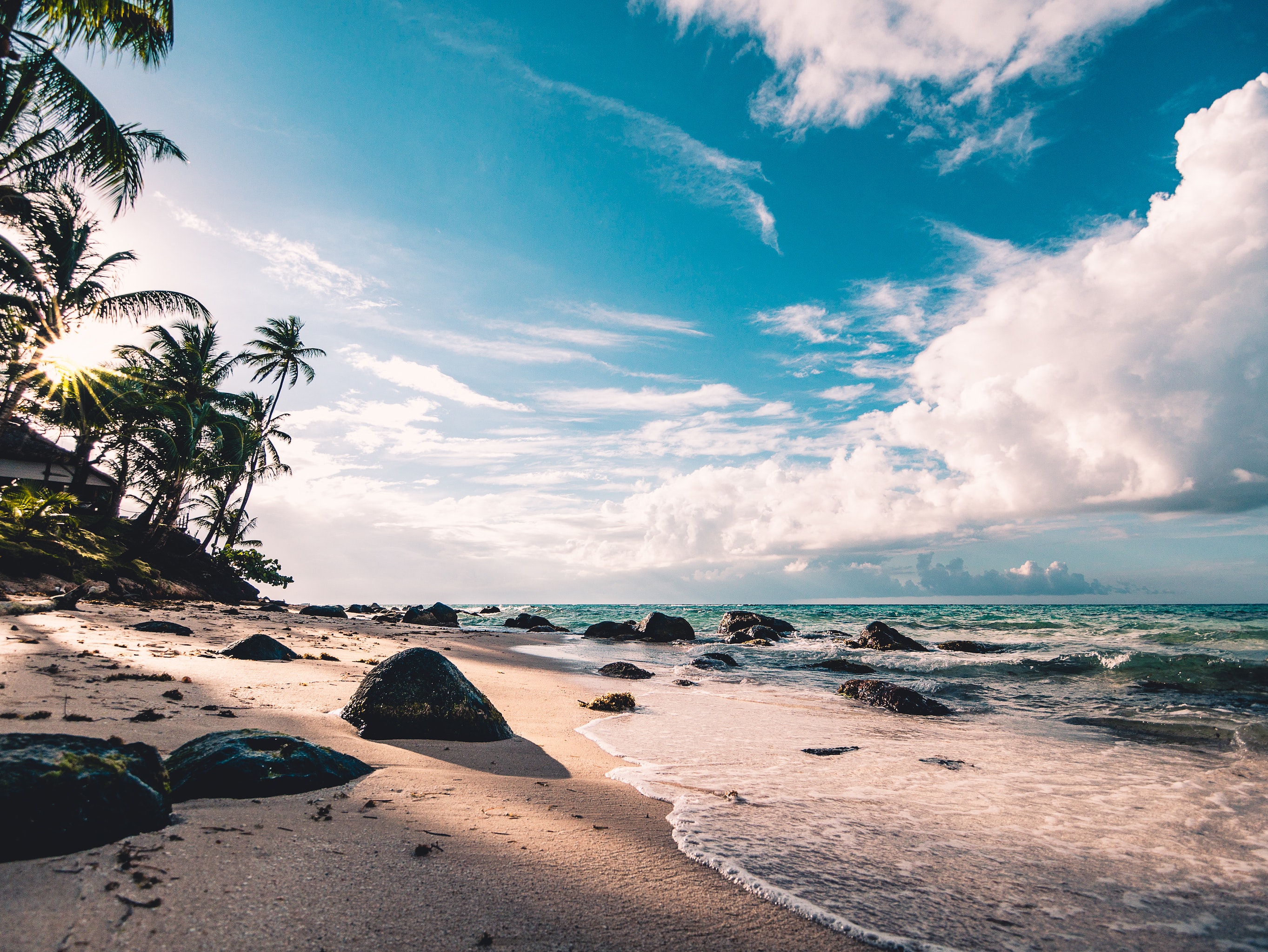 Cloudy Cool Hd Beach Wallpapers