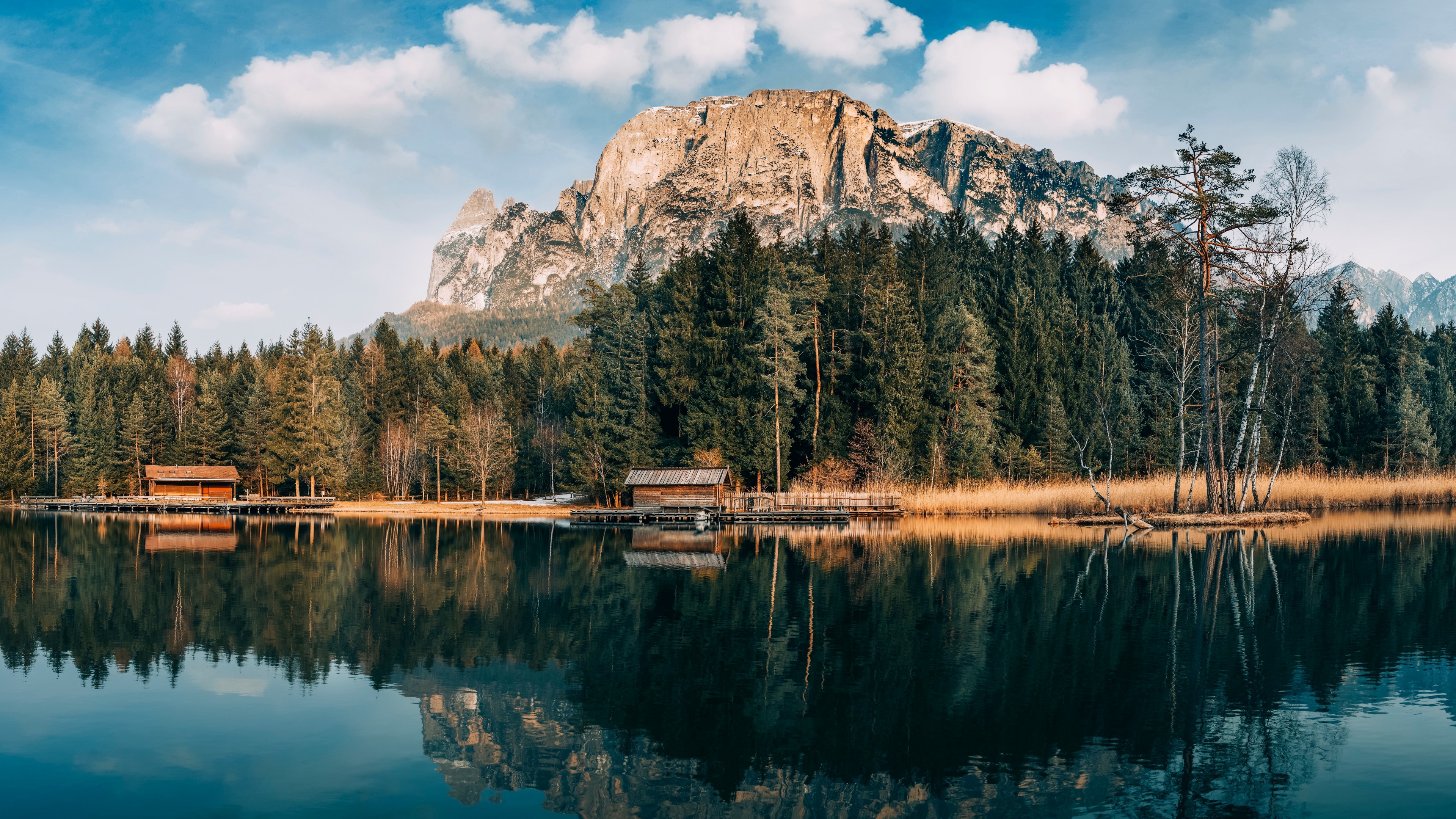 Cloudy Forest Mountains And Lake Wallpapers