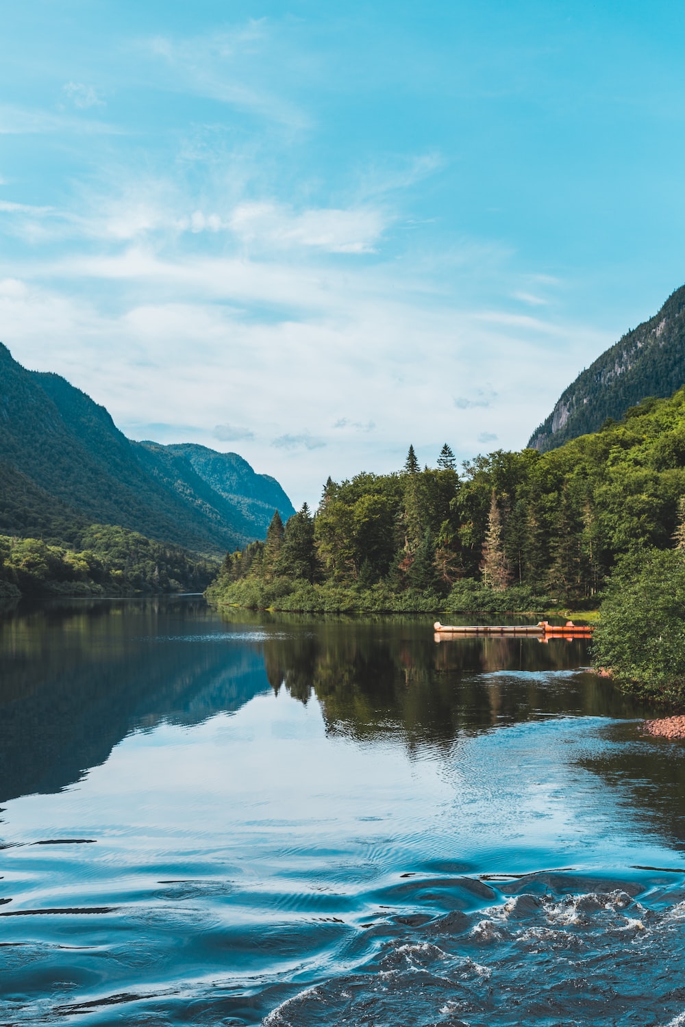 Cloudy Forest Mountains And Lake Wallpapers