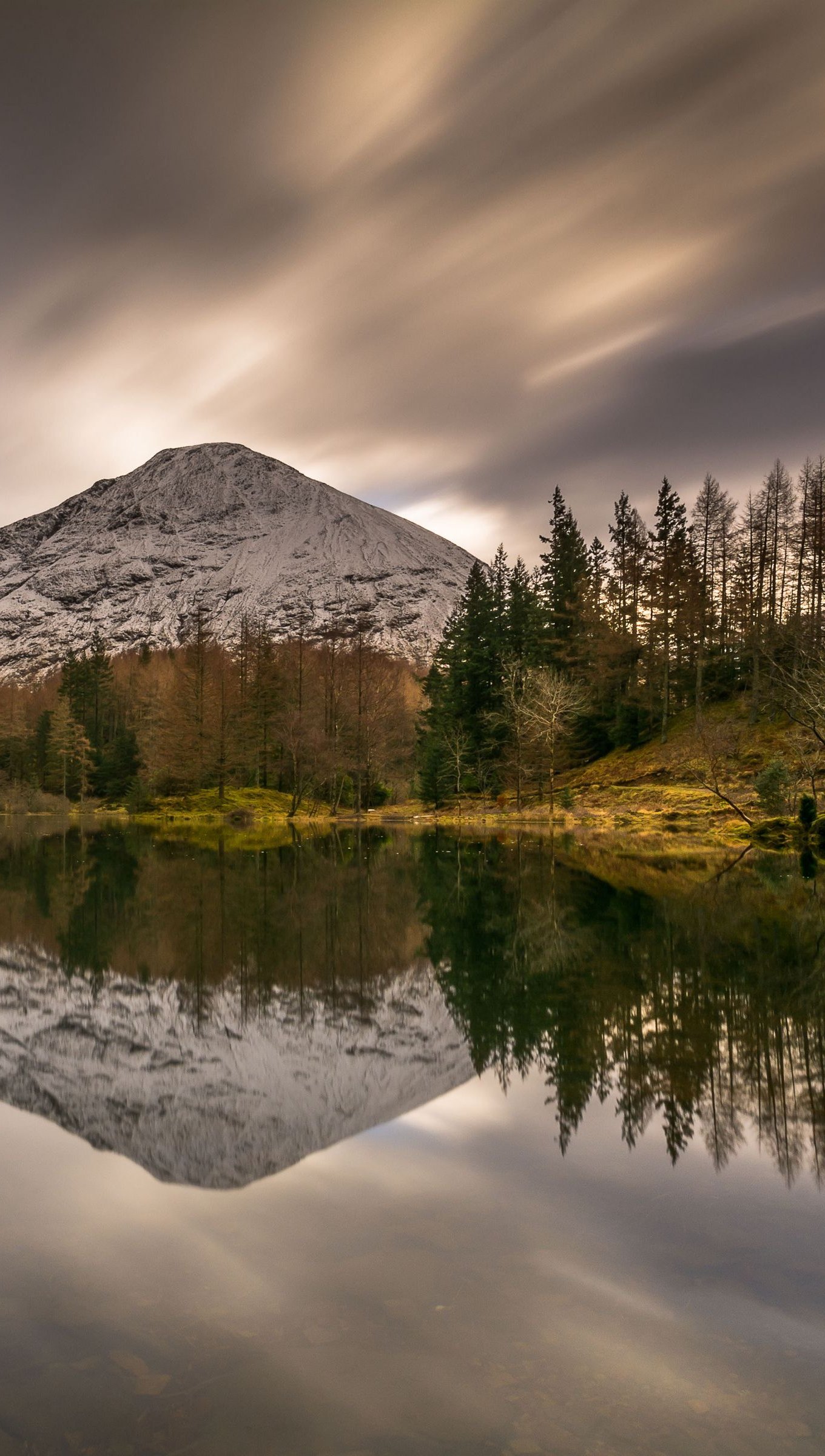 Cloudy Forest Mountains And Lake Wallpapers