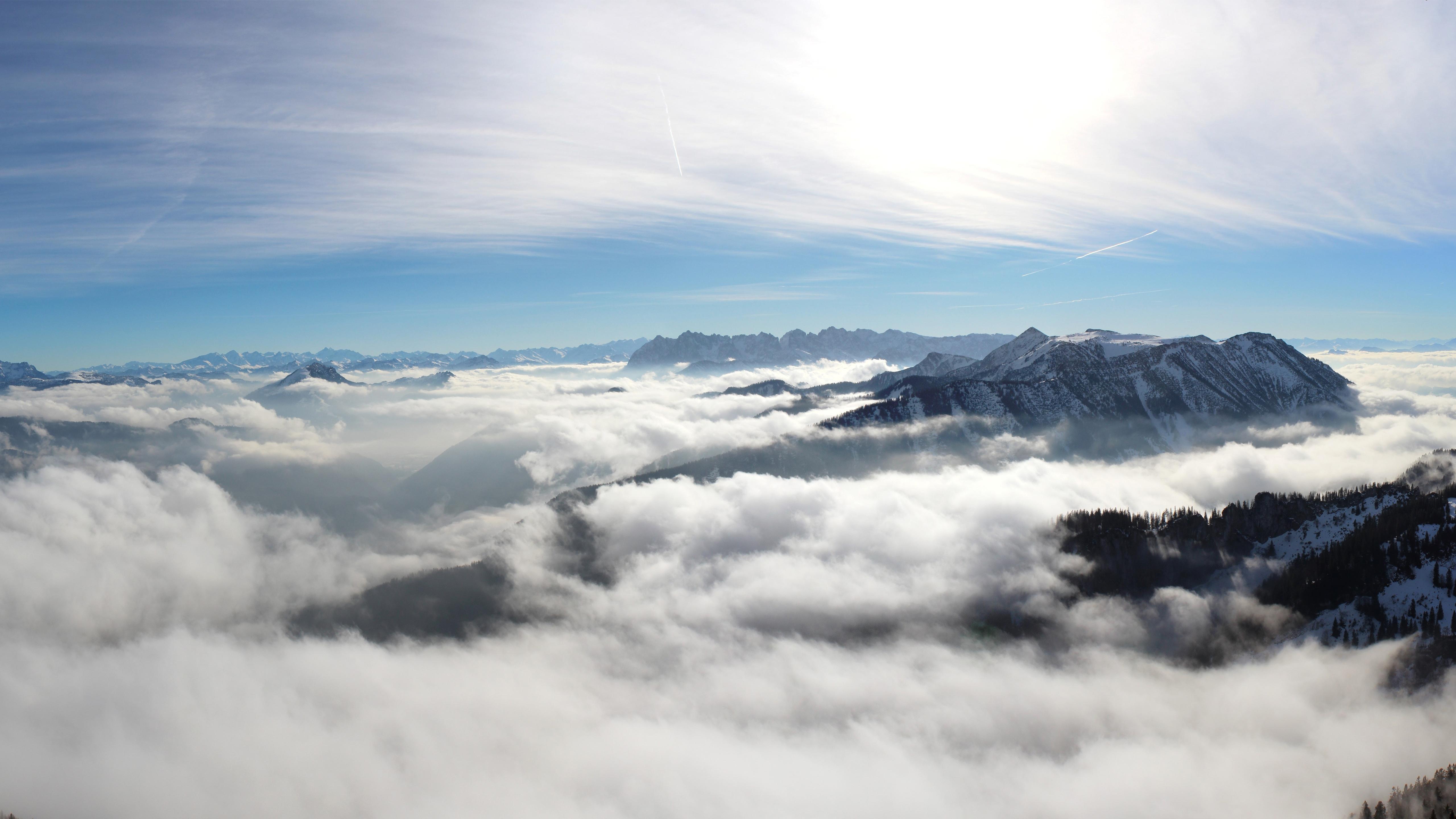 Cloudy Mountain Peak Wallpapers