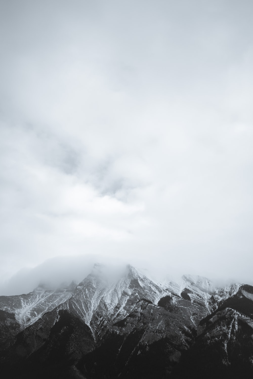 Cloudy Mountain Peak Wallpapers