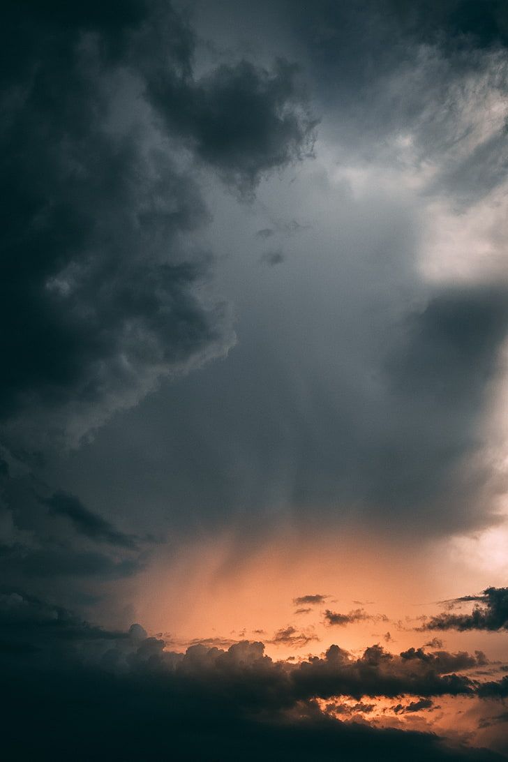 Cloudy Overcast Sunset Wallpapers