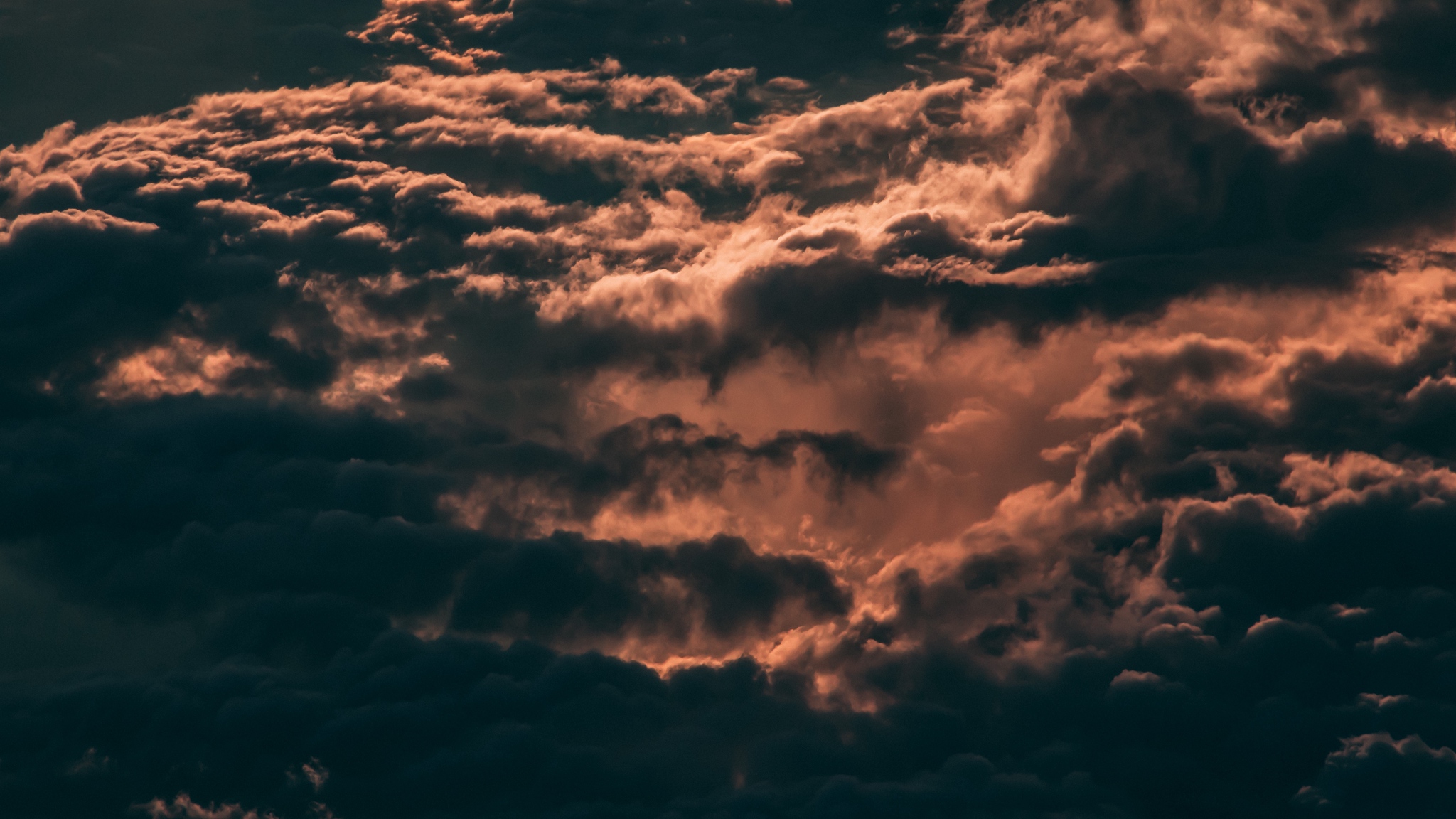 Cloudy Overcast Sunset Wallpapers