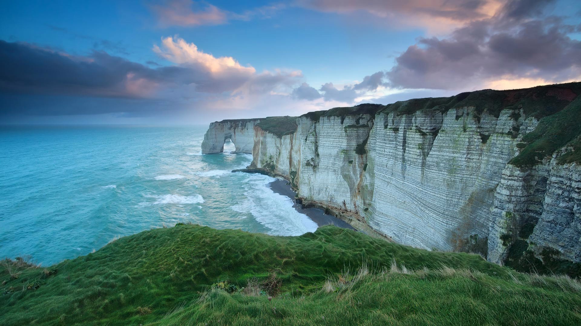 Coastline Hd Normandy Arch Wallpapers