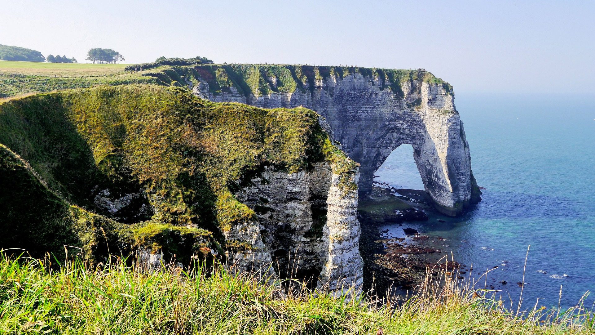 Coastline Hd Normandy Arch Wallpapers