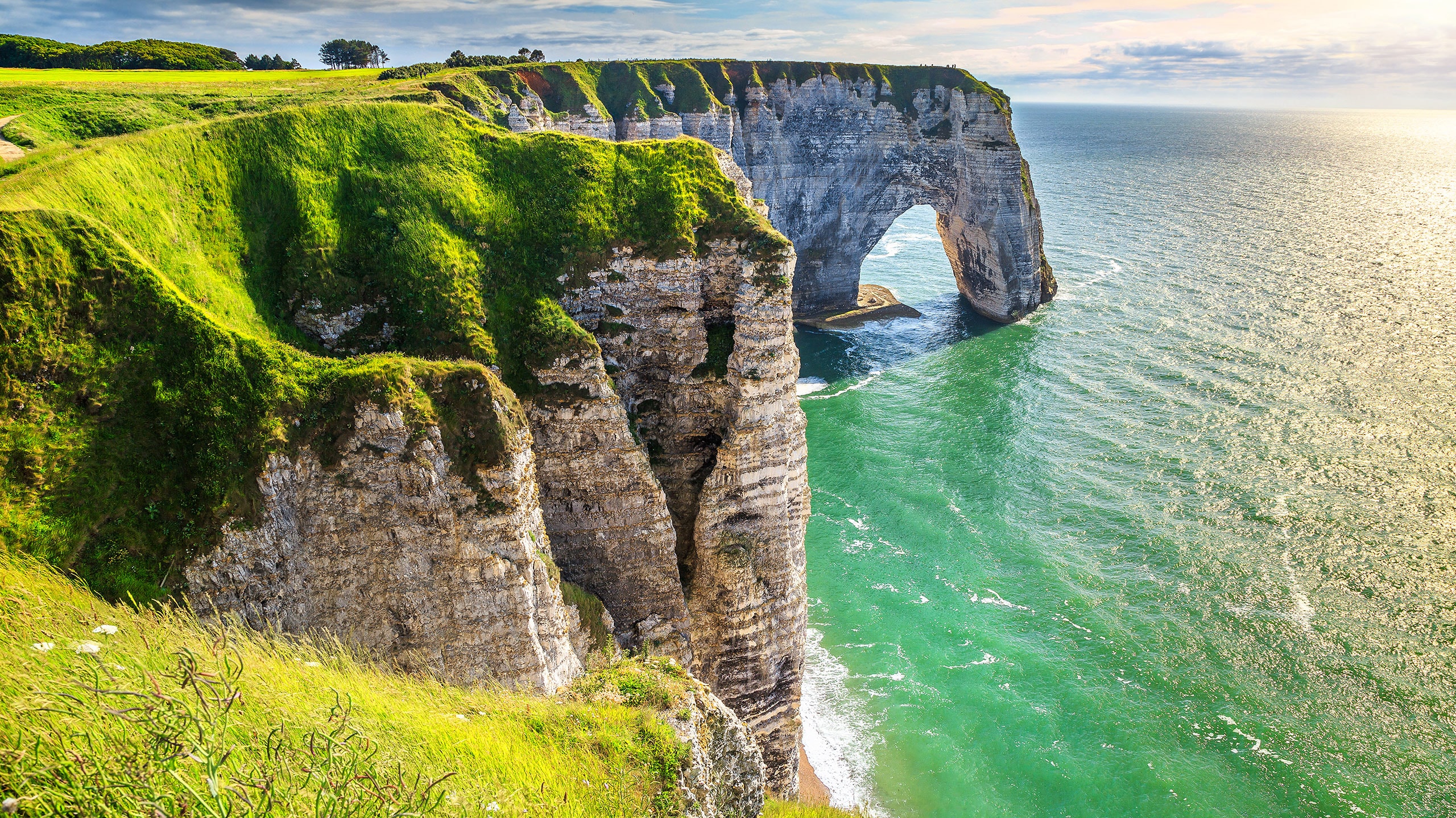 Coastline Hd Normandy Arch Wallpapers