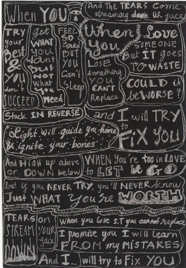 Coldplay Lyrics Wallpapers