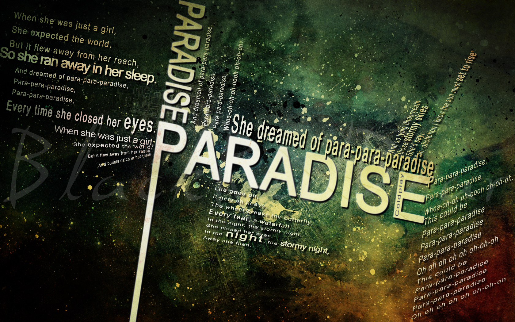 Coldplay Lyrics Wallpapers