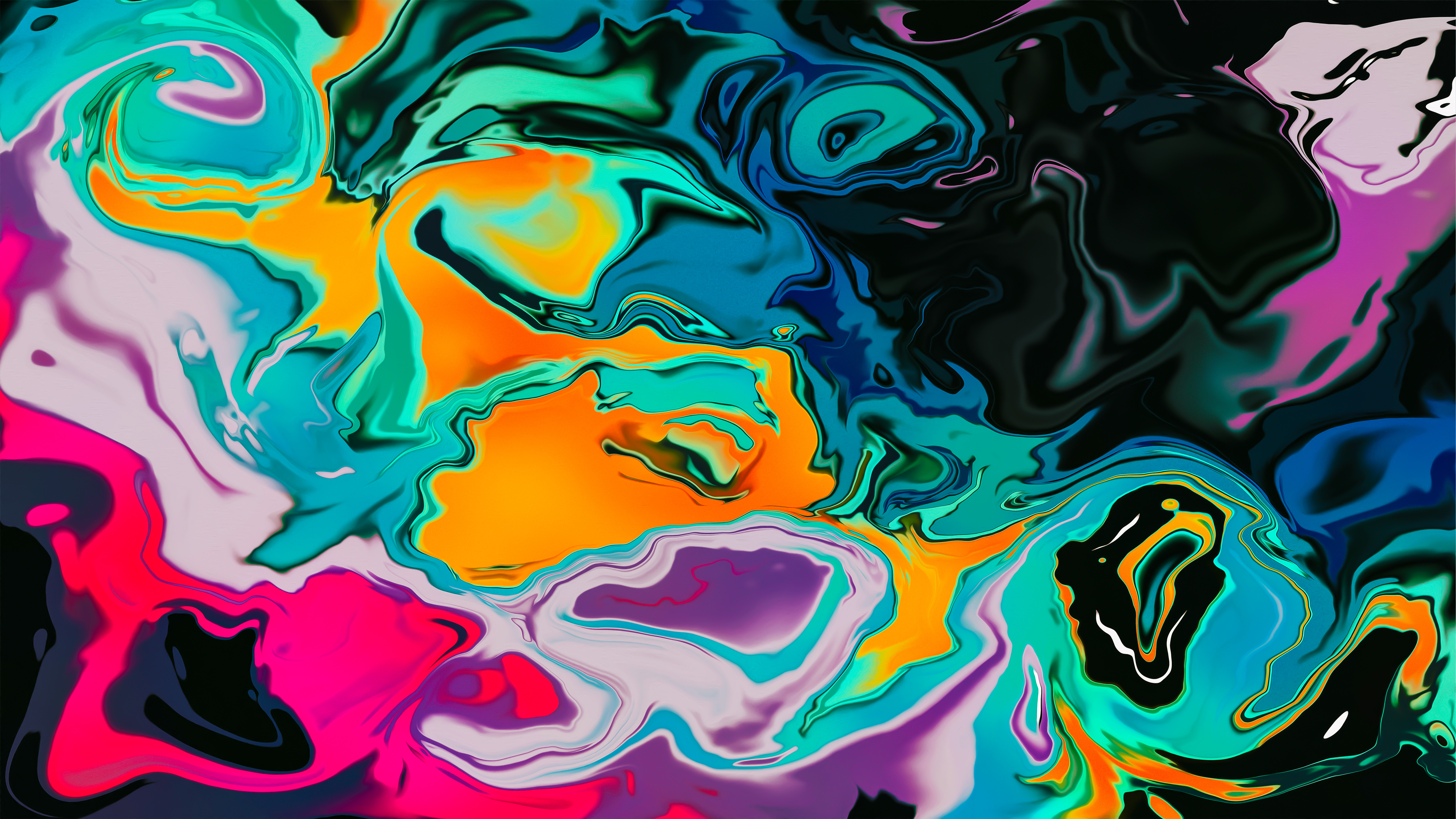 Color Abstract Art 8K Wallpapers