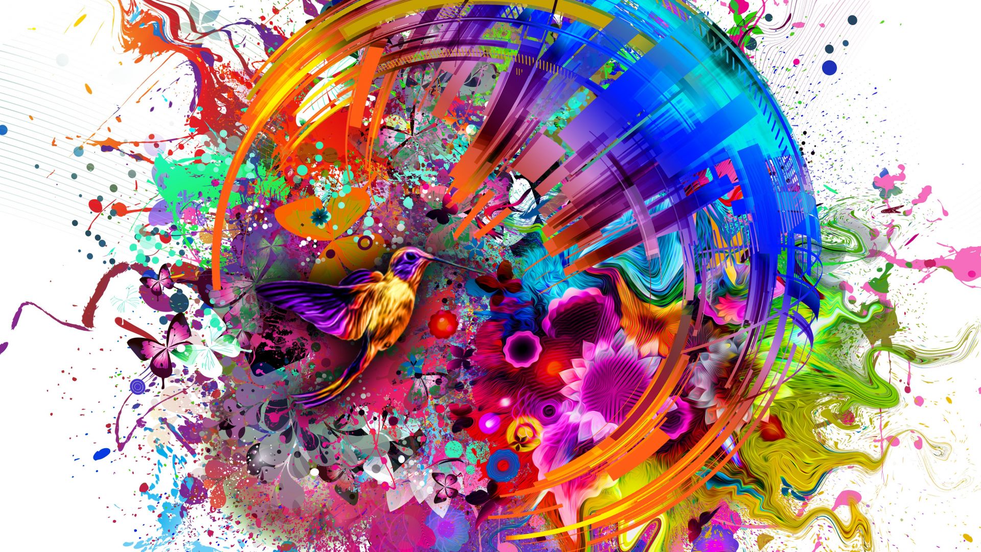 Color Abstract Art 8K Wallpapers