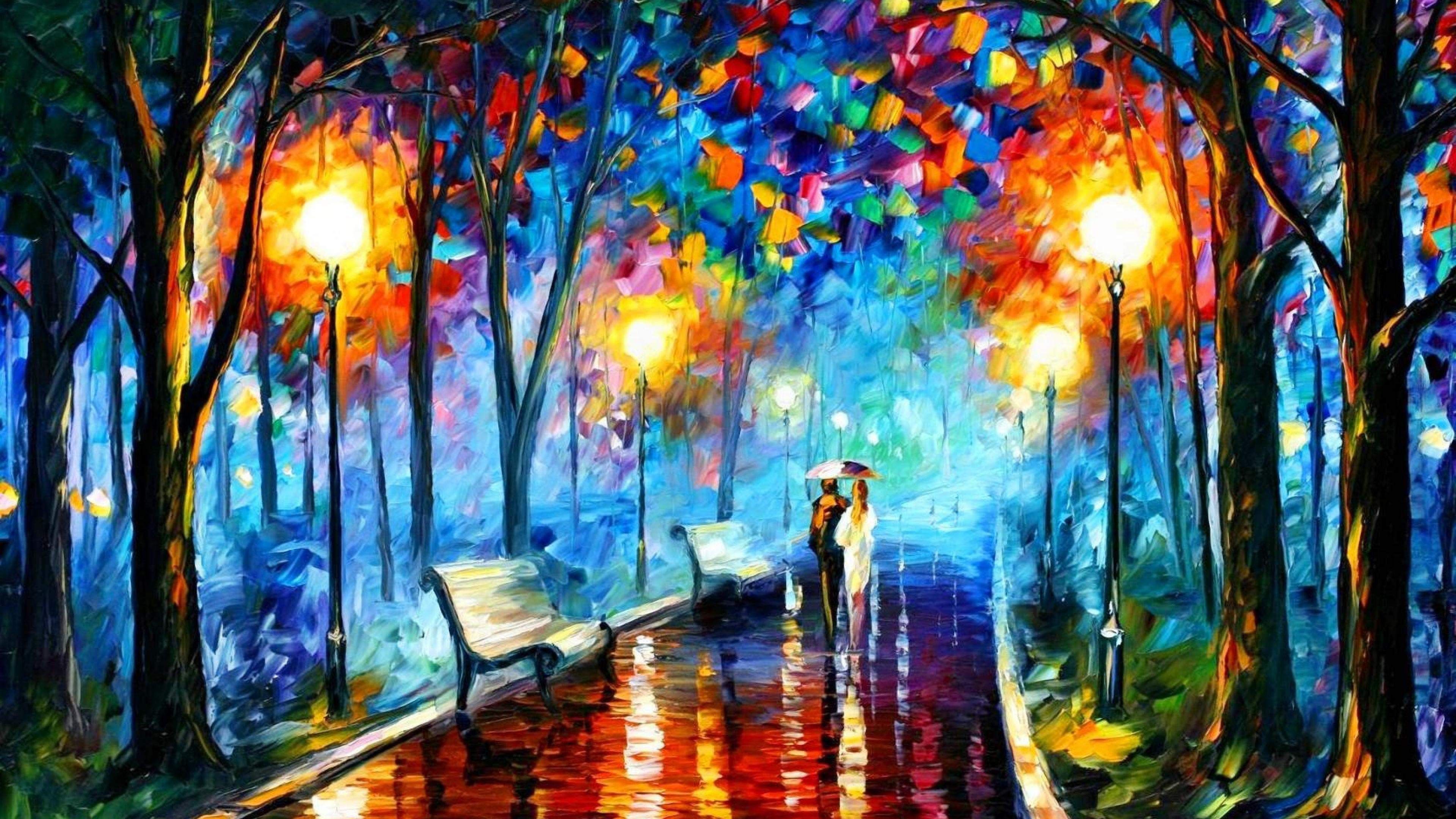 Colorful 4K New Art Painting Wallpapers