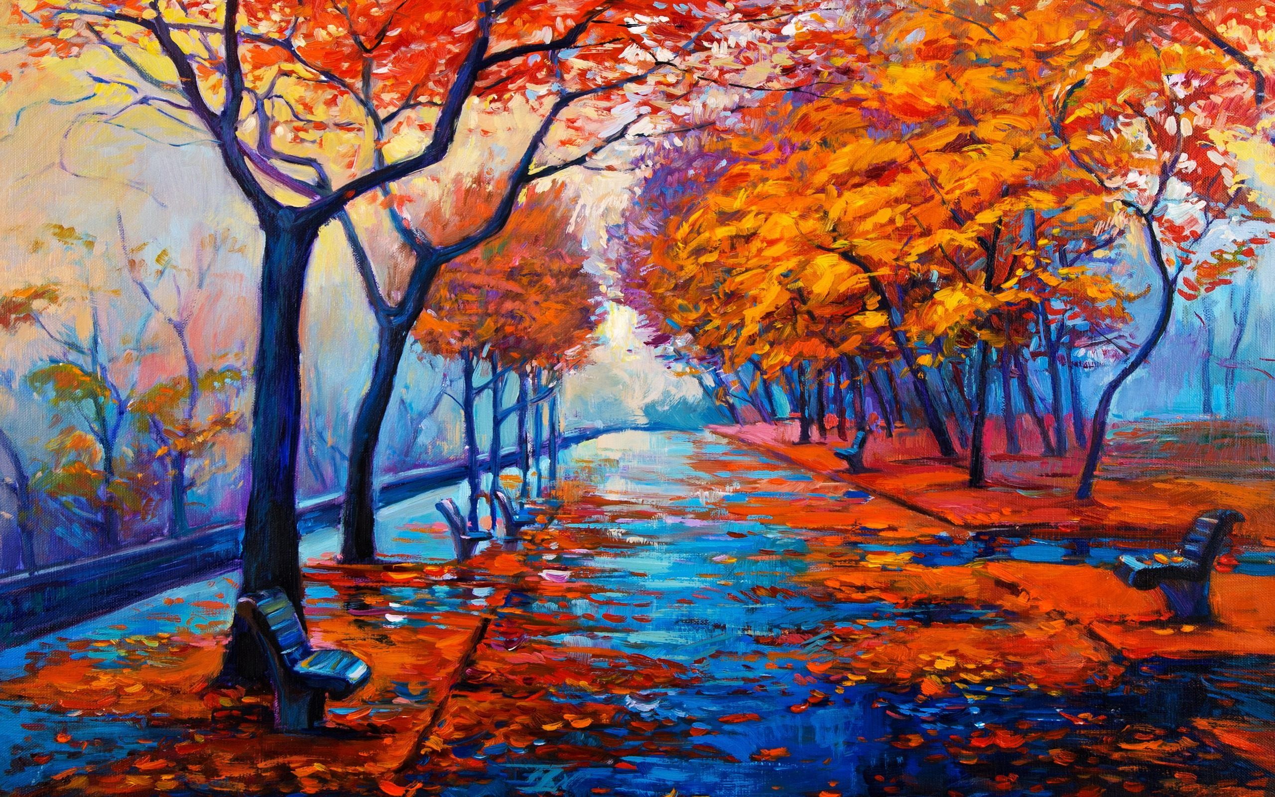 Colorful 4K New Art Painting Wallpapers