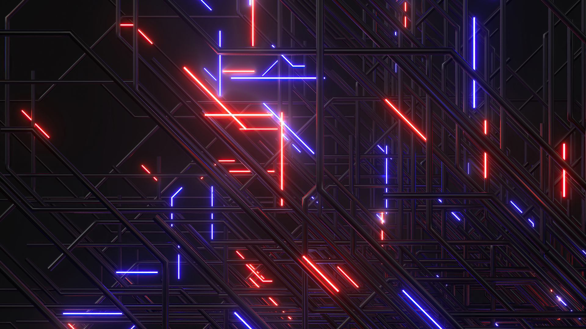 Colorful 8K Neon Lines Wallpapers