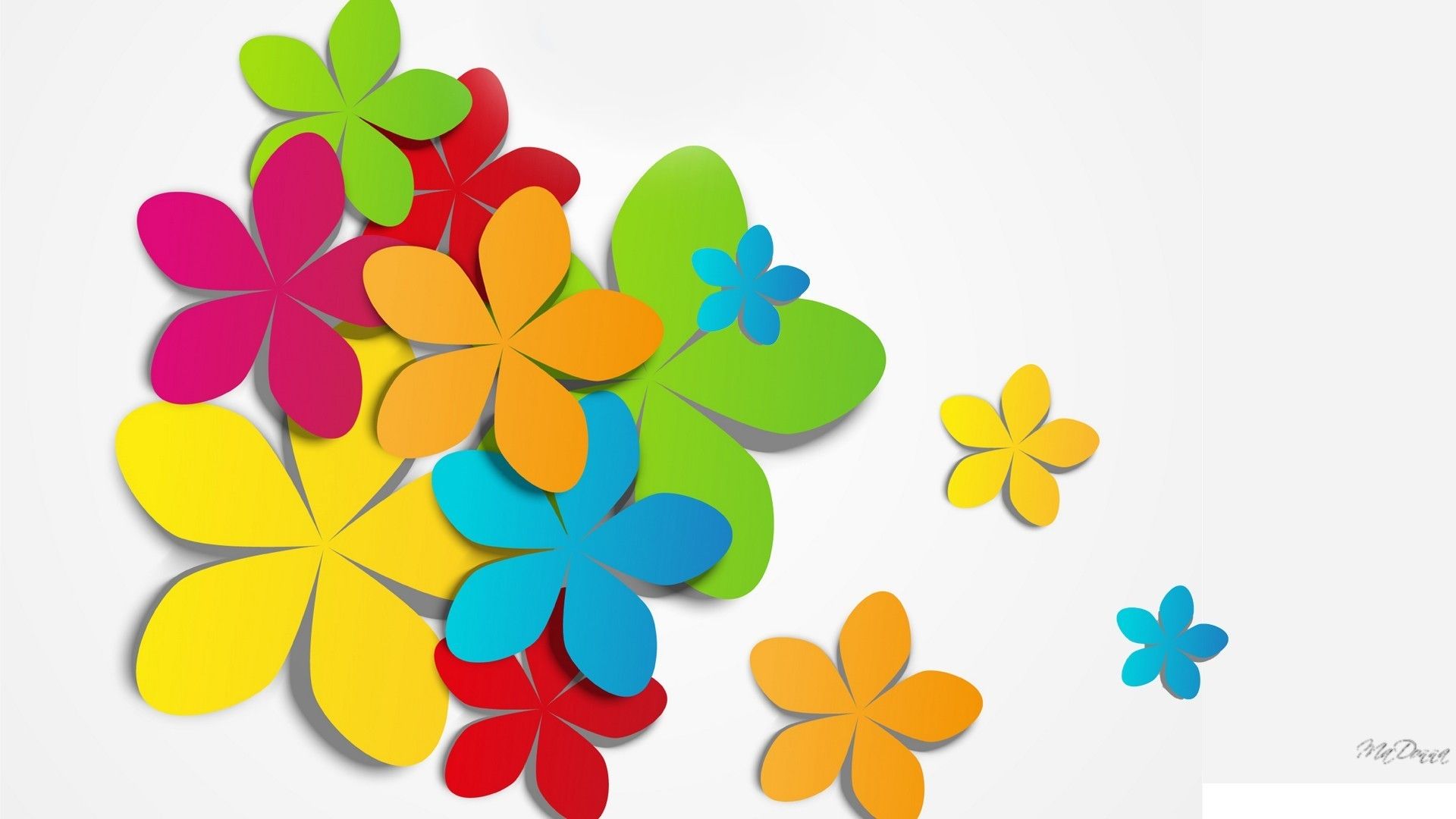 Colorful Abstract Flower Wallpapers