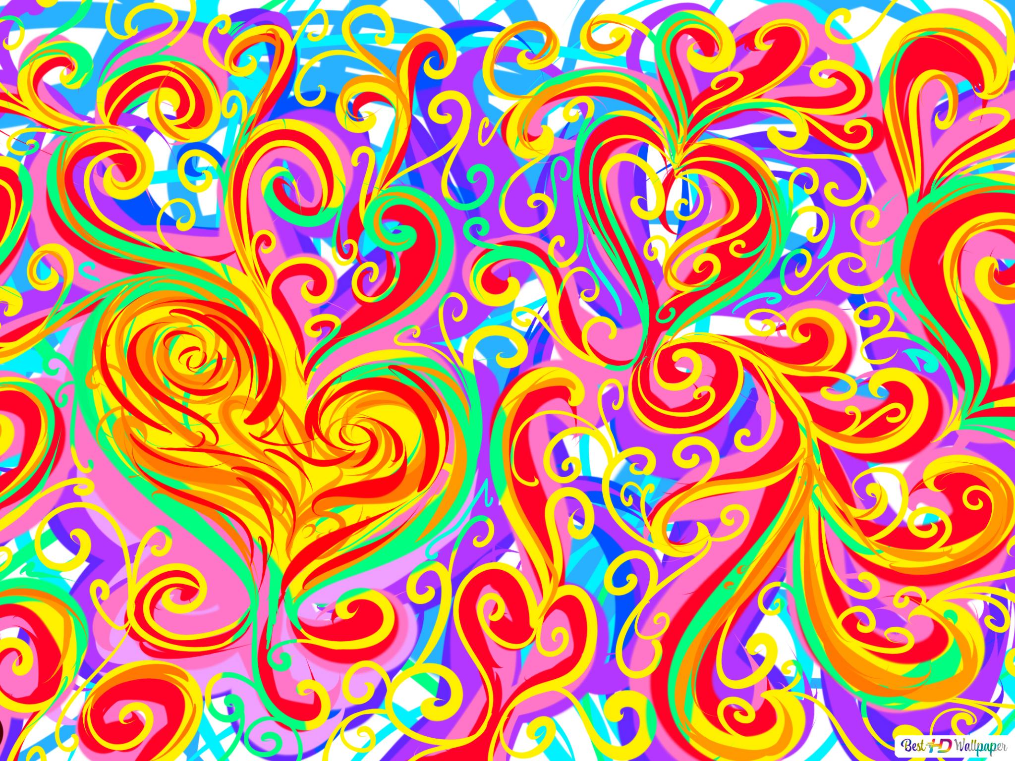 Colorful Abstract Hearts Wallpapers