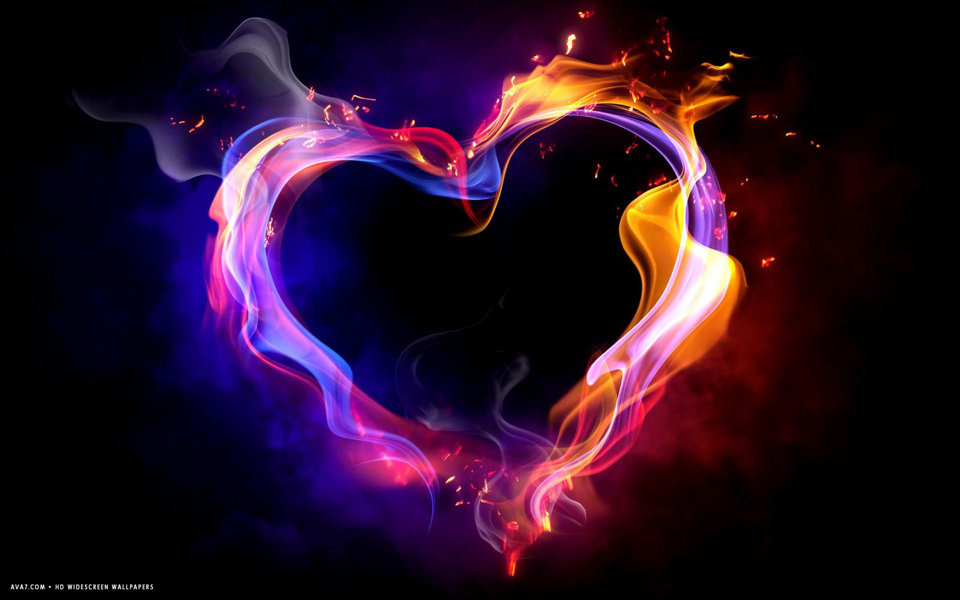 Colorful Abstract Hearts Wallpapers