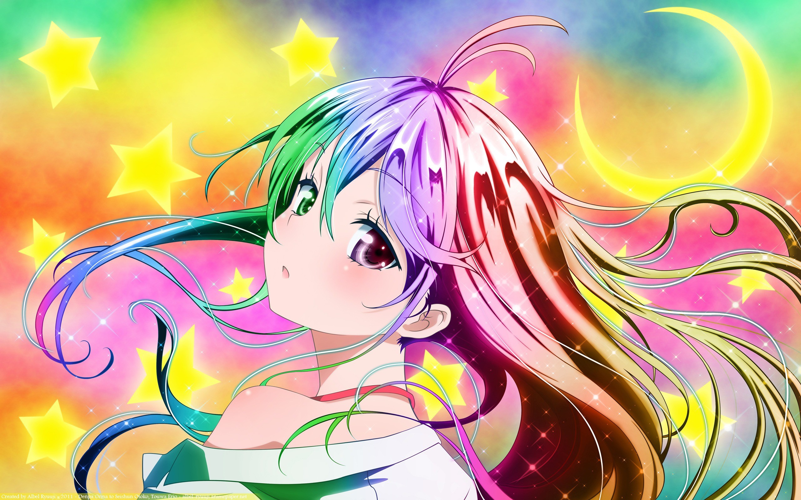 Colorful Anime Girl Wallpapers