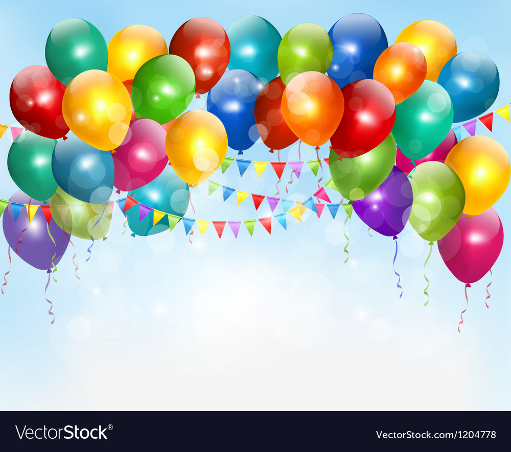 Colorful Balloons Background