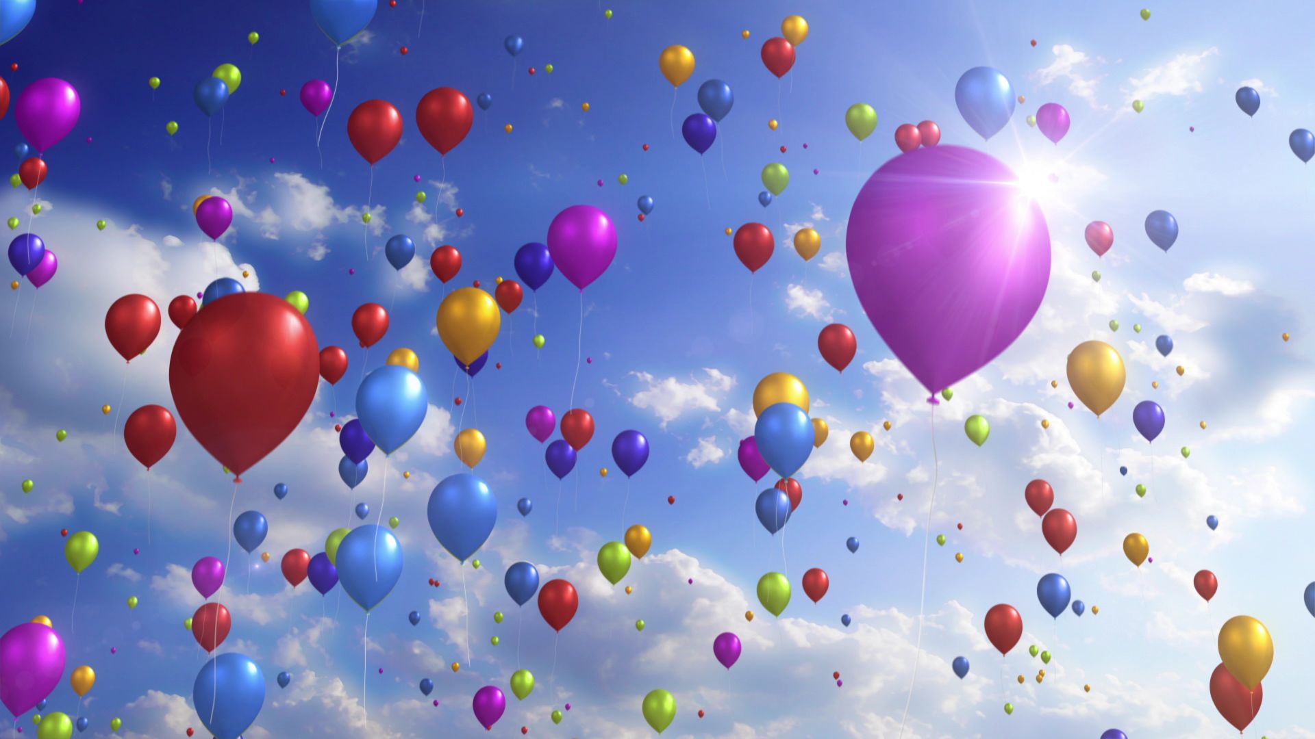 Colorful Balloons Background