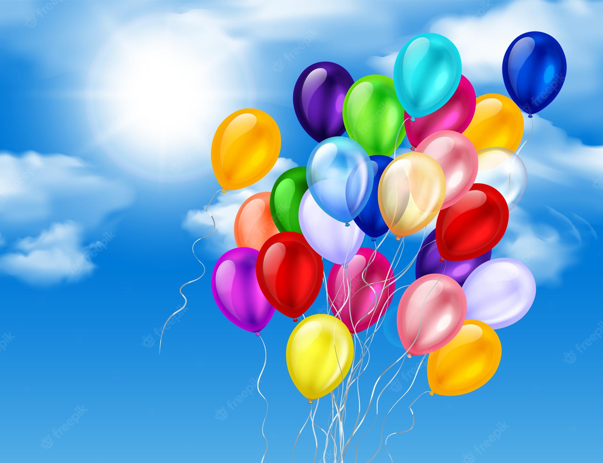 Colorful Balloons Background