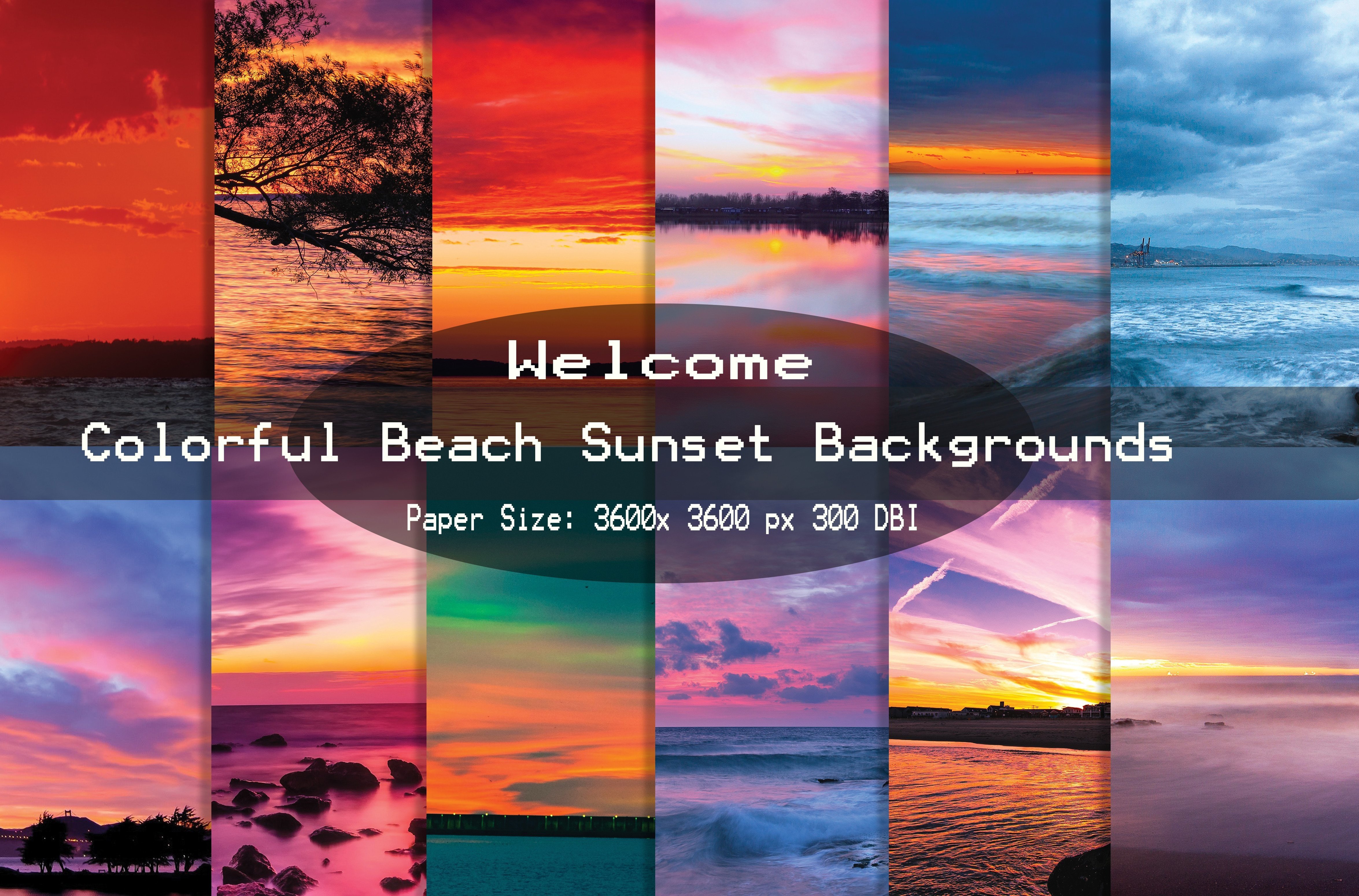 Colorful Beach Sunset Wallpapers