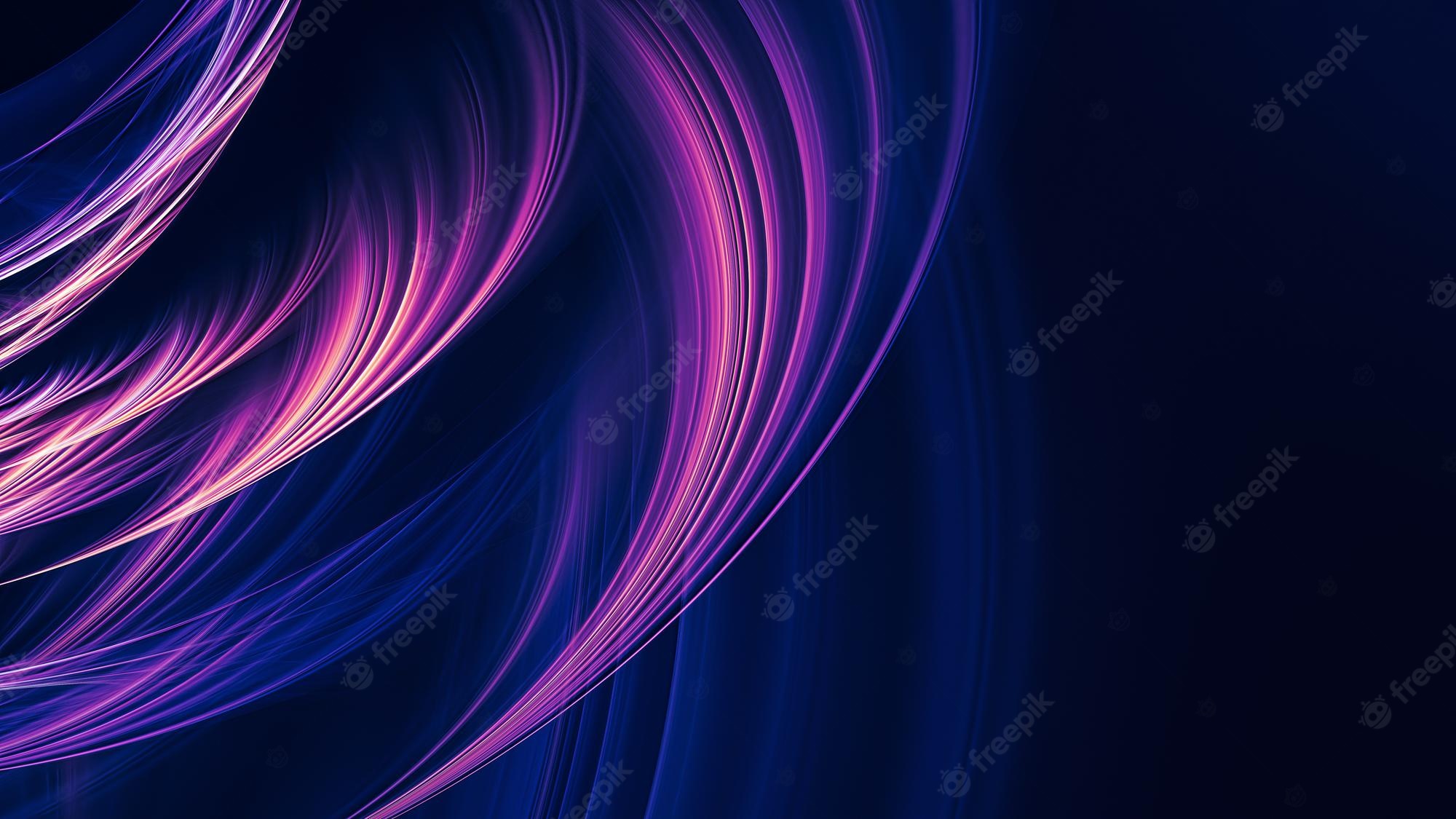 Colorful Blue Purple Wave Wallpapers