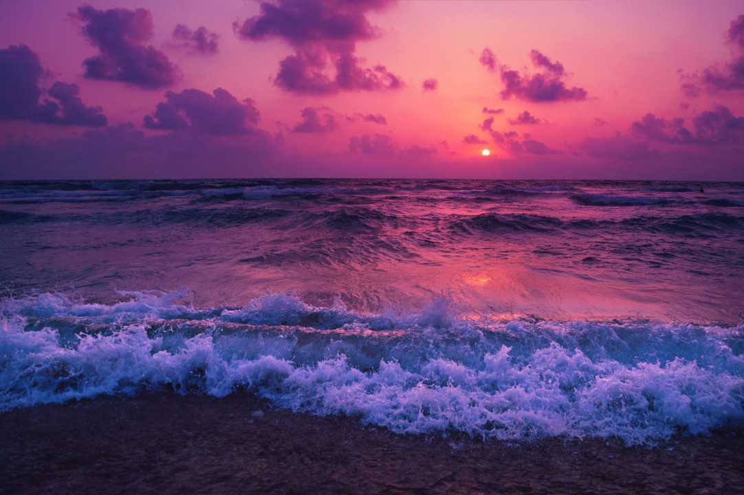 Colorful Blue Purple Wave Wallpapers