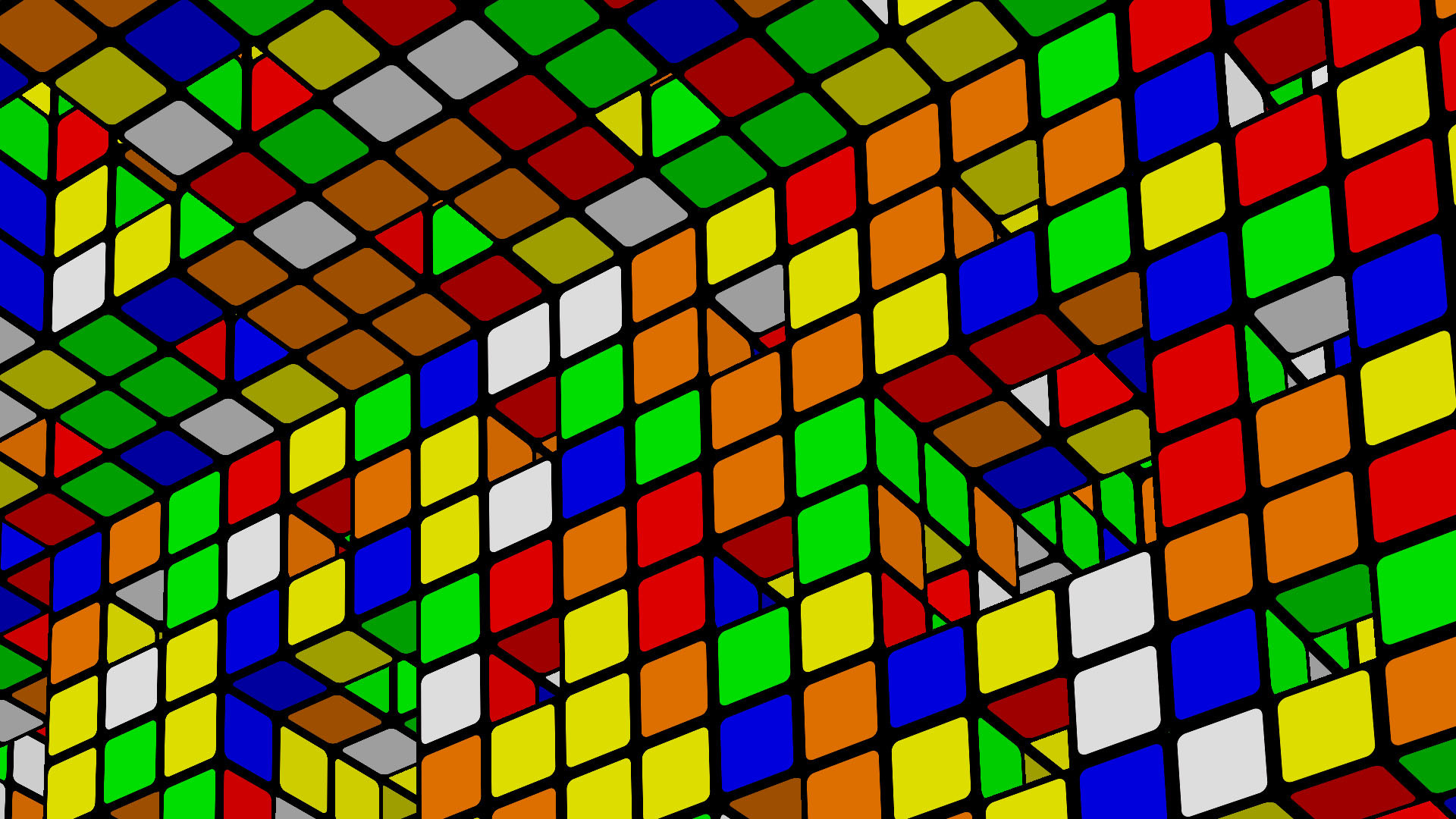 Colorful Cube Pattern Wallpapers