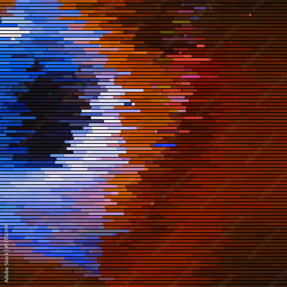 Colorful Distorted Glitch Lines Wallpapers