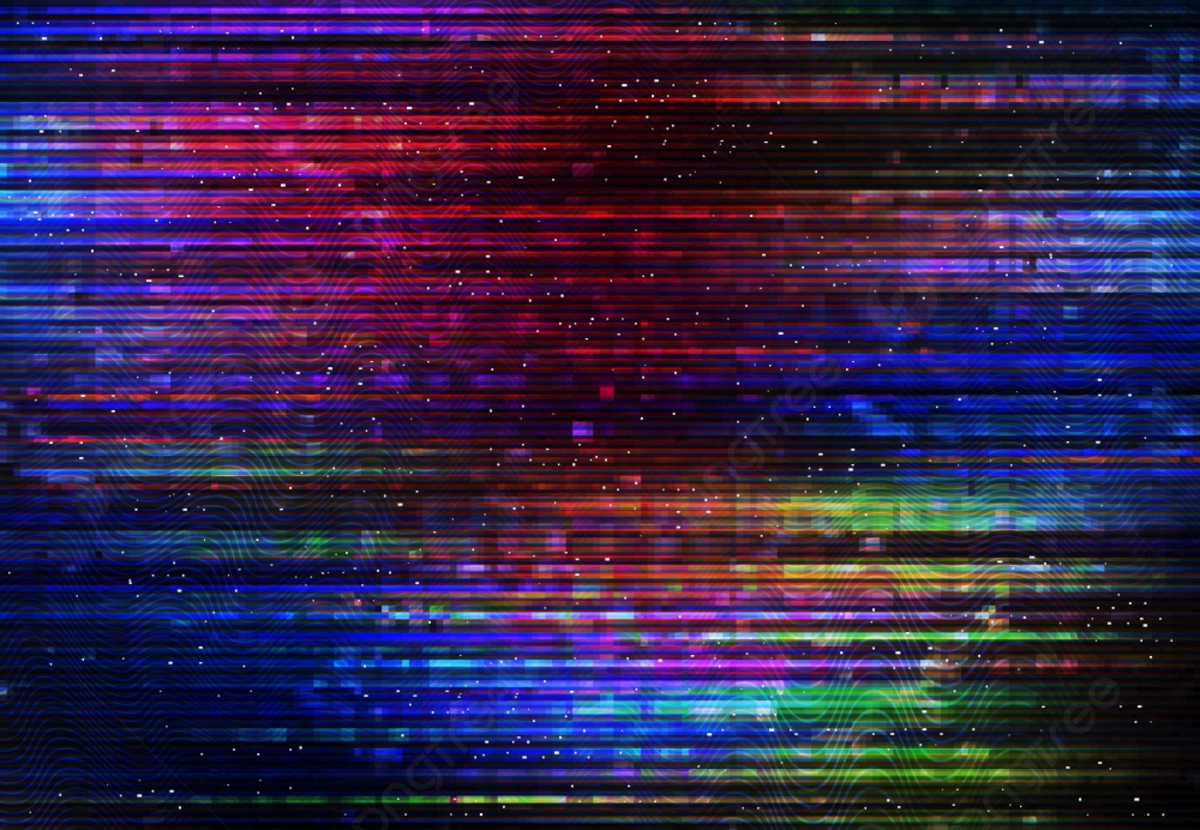 Colorful Distorted Glitch Lines Wallpapers