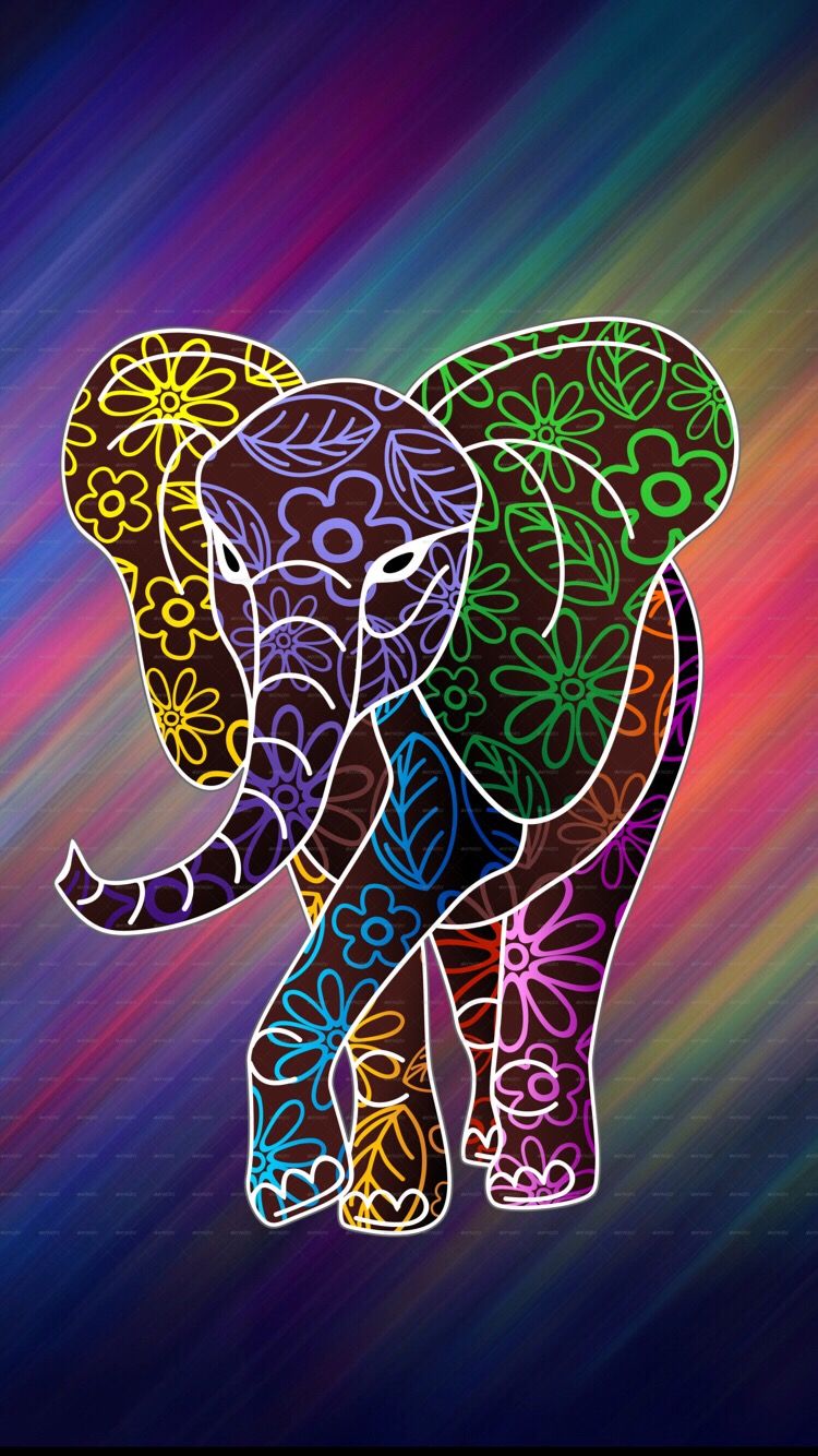 Colorful Elephant Wallpapers