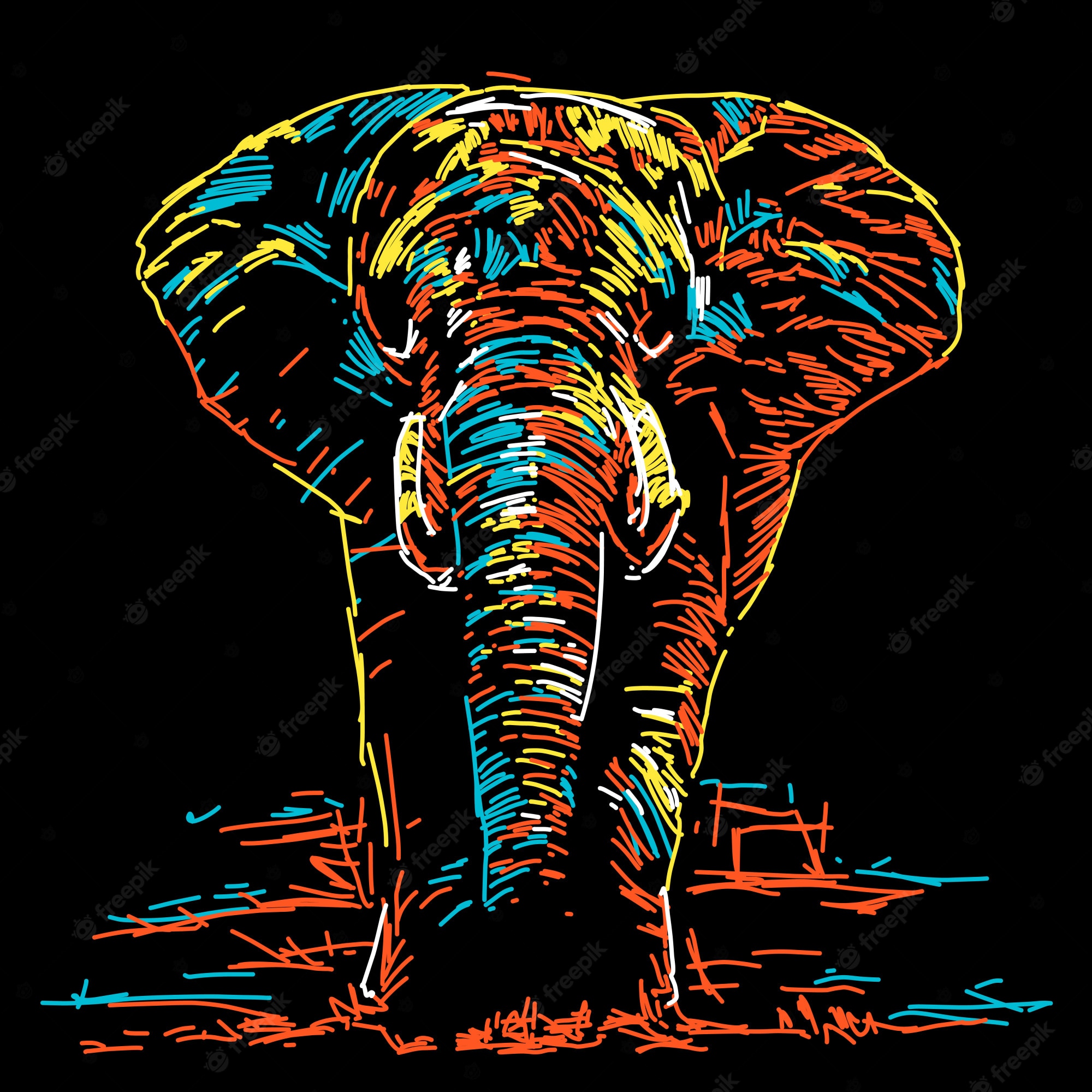 Colorful Elephant Wallpapers