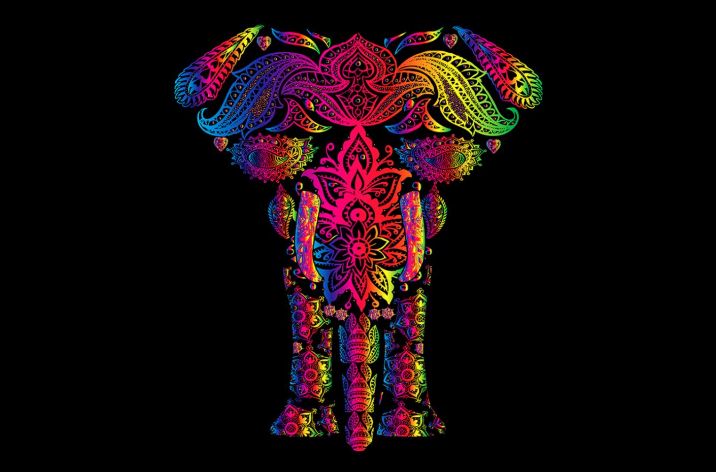 Colorful Elephant Wallpapers