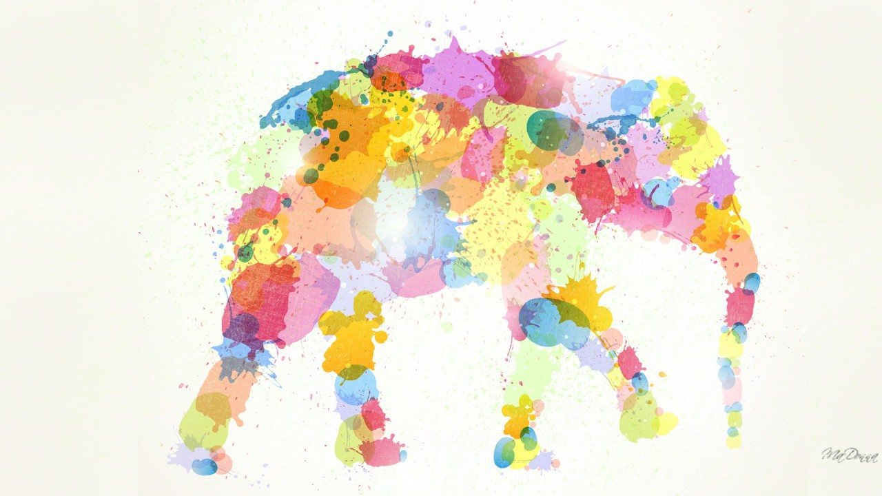 Colorful Elephant Wallpapers