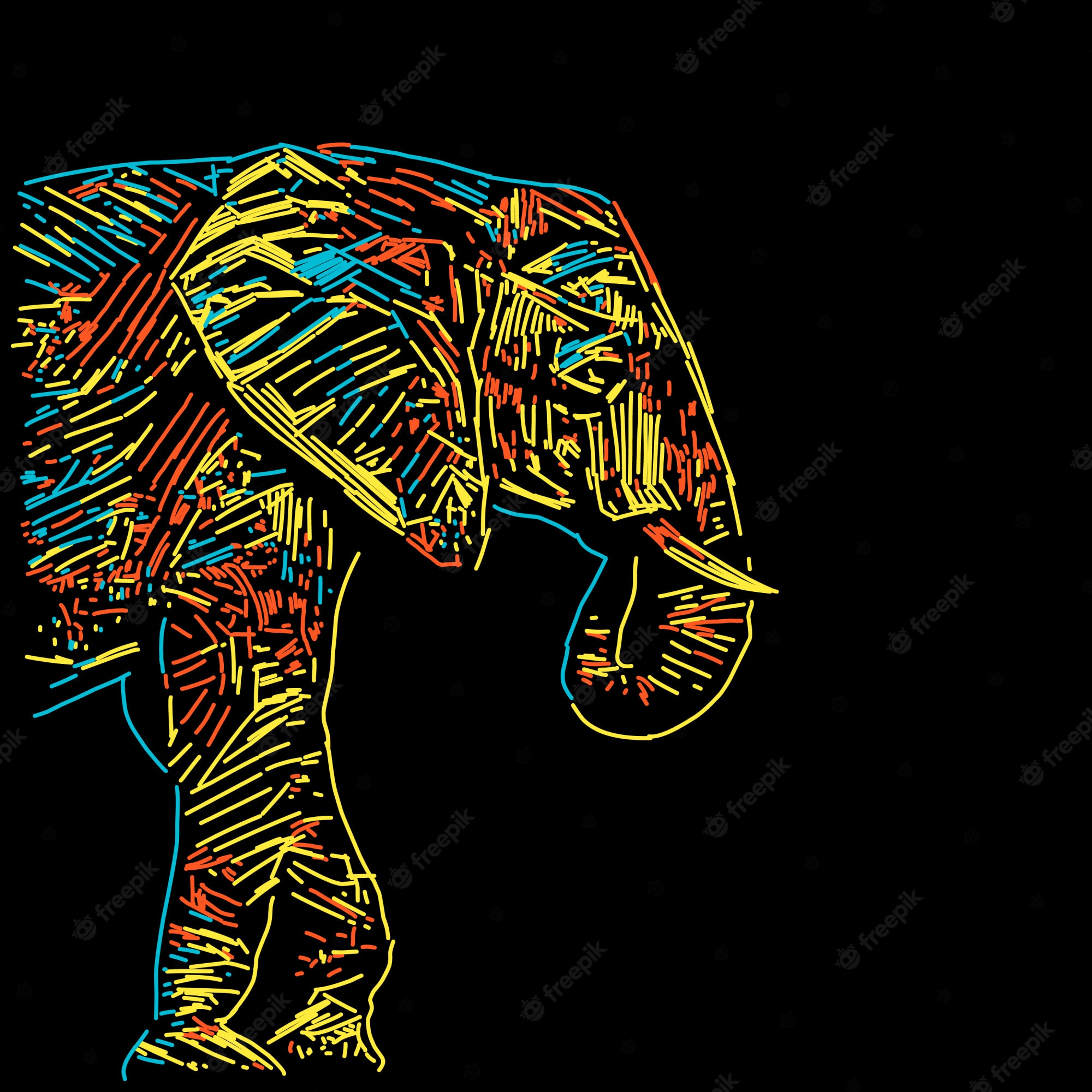 Colorful Elephant Wallpapers