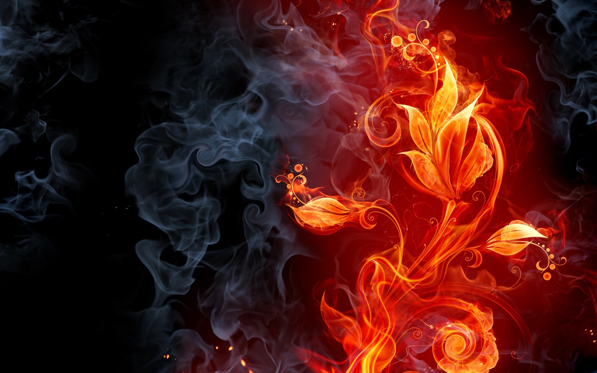 Colorful Fire Cool Wallpapers