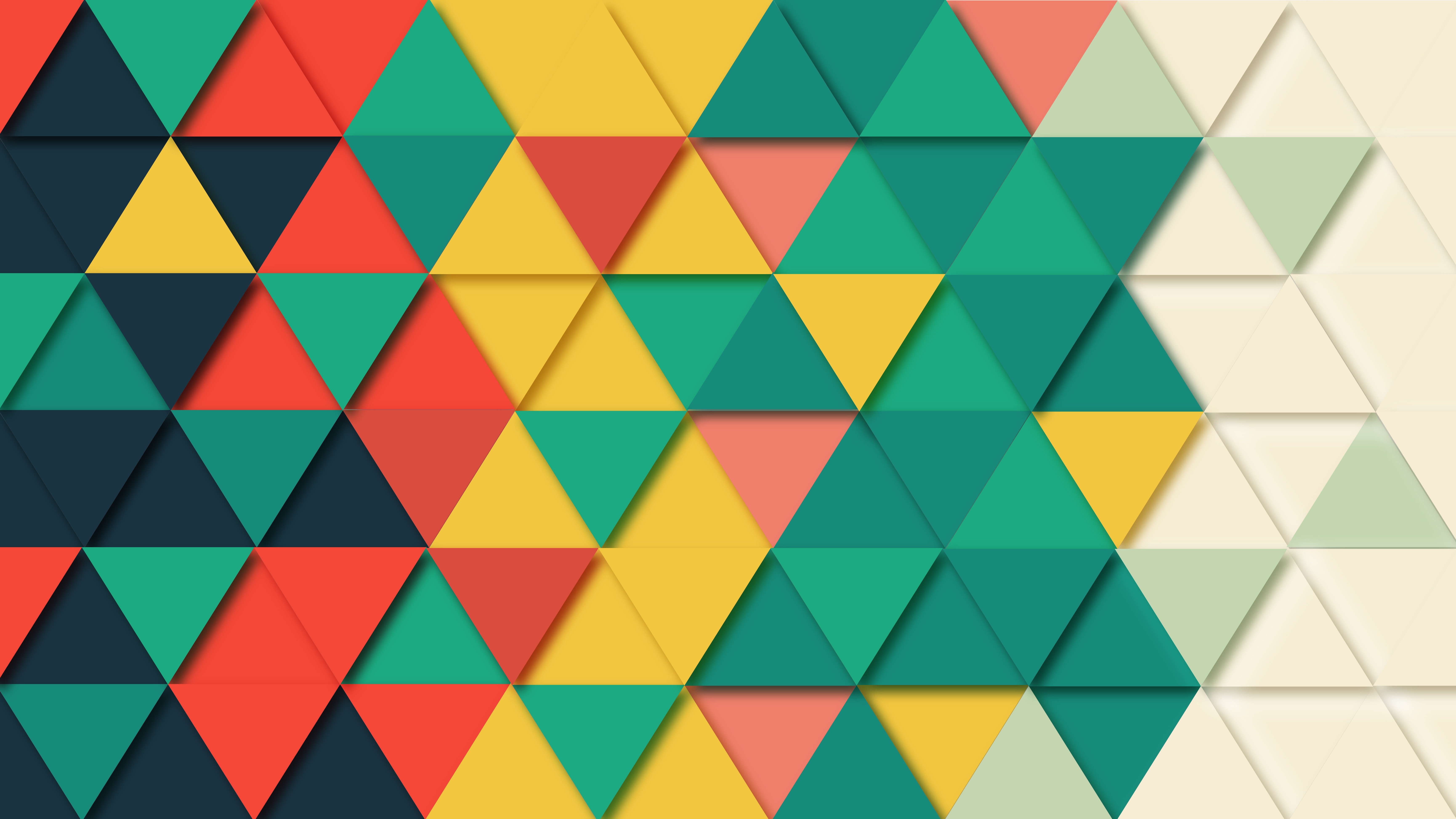 Colorful Geometric Triangle Wallpapers