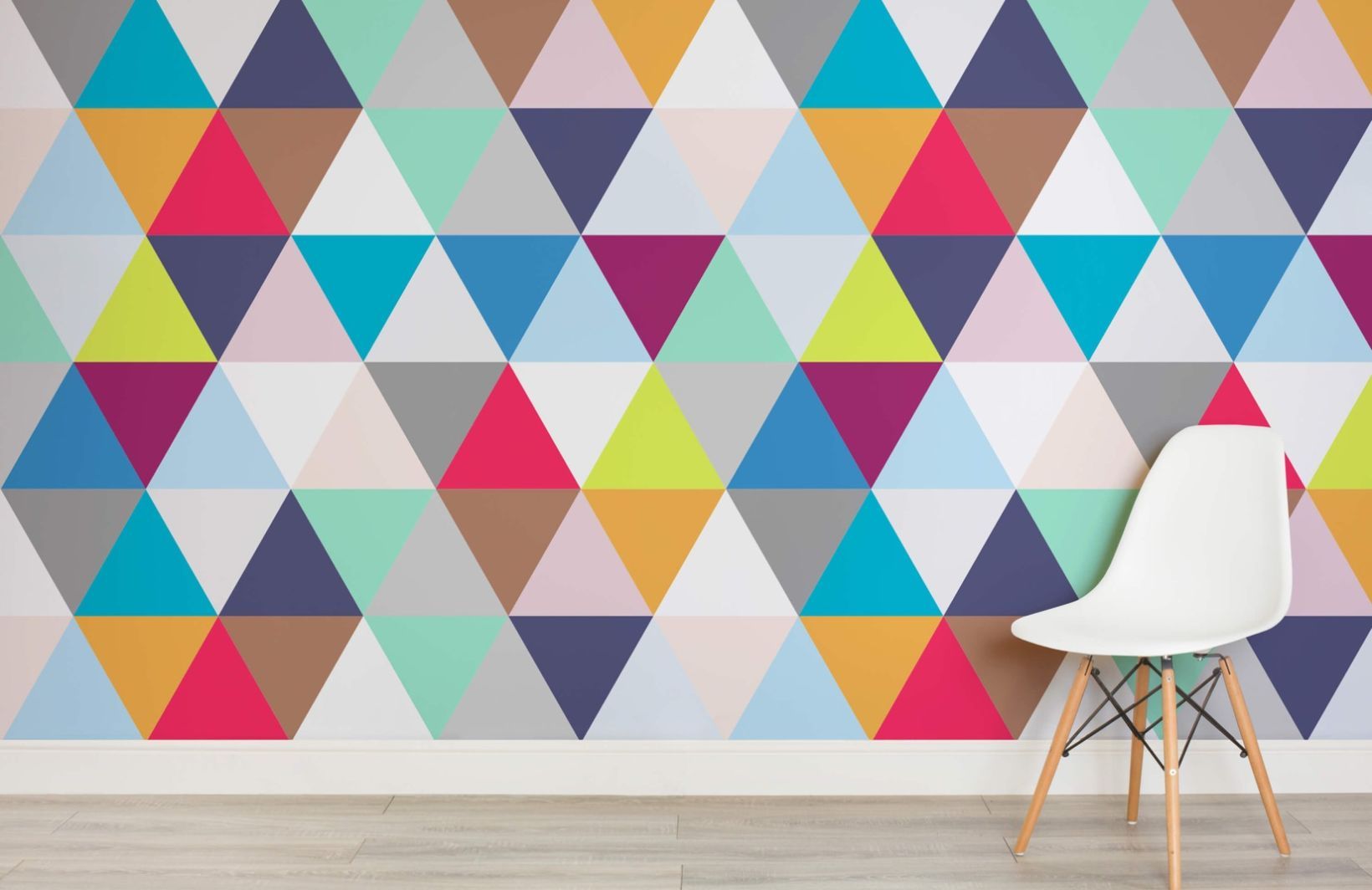 Colorful Geometric Triangle Wallpapers